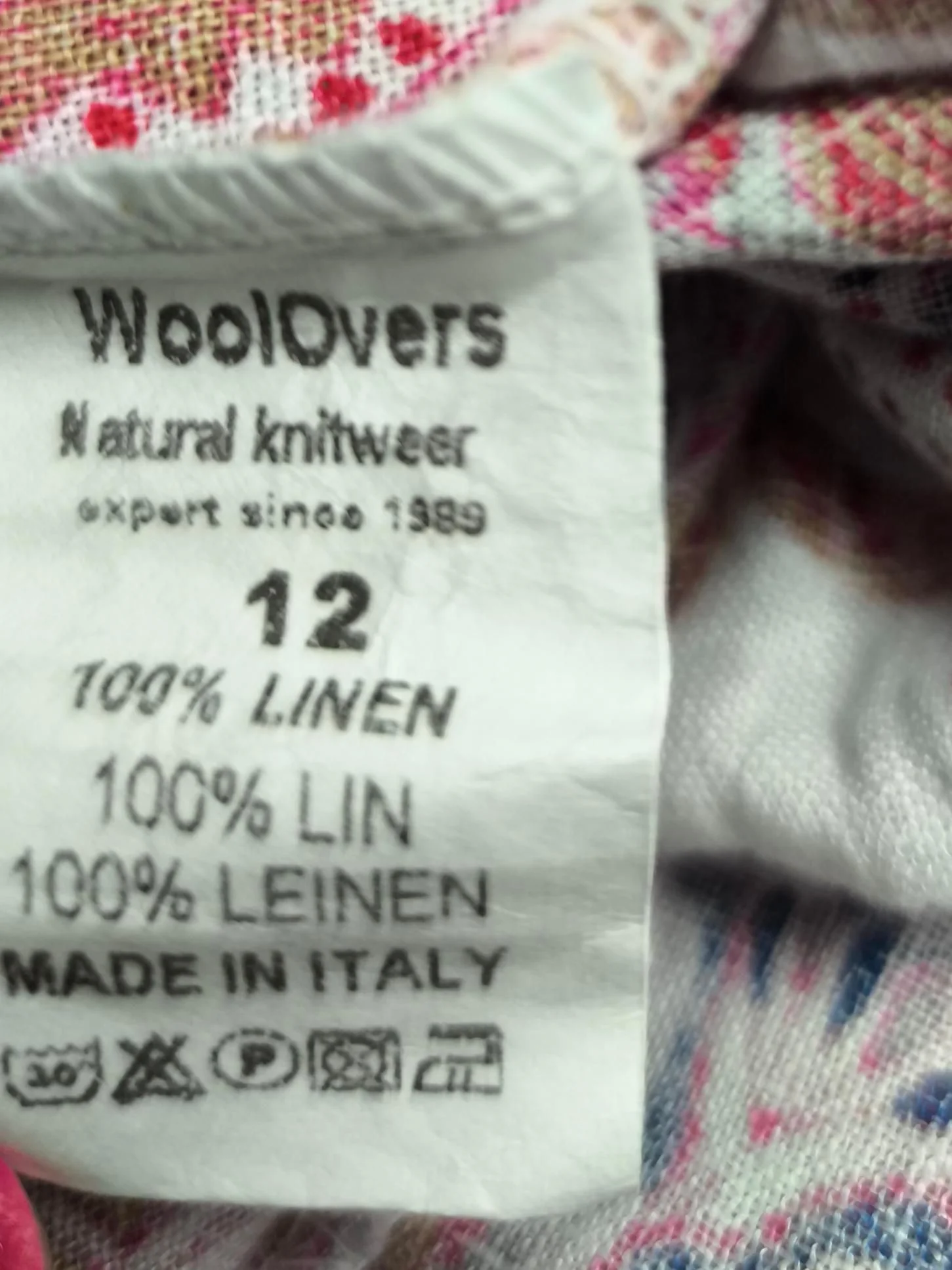 Woolovers T-Shirt Midi Dress UK12 in Multi - Image 6
