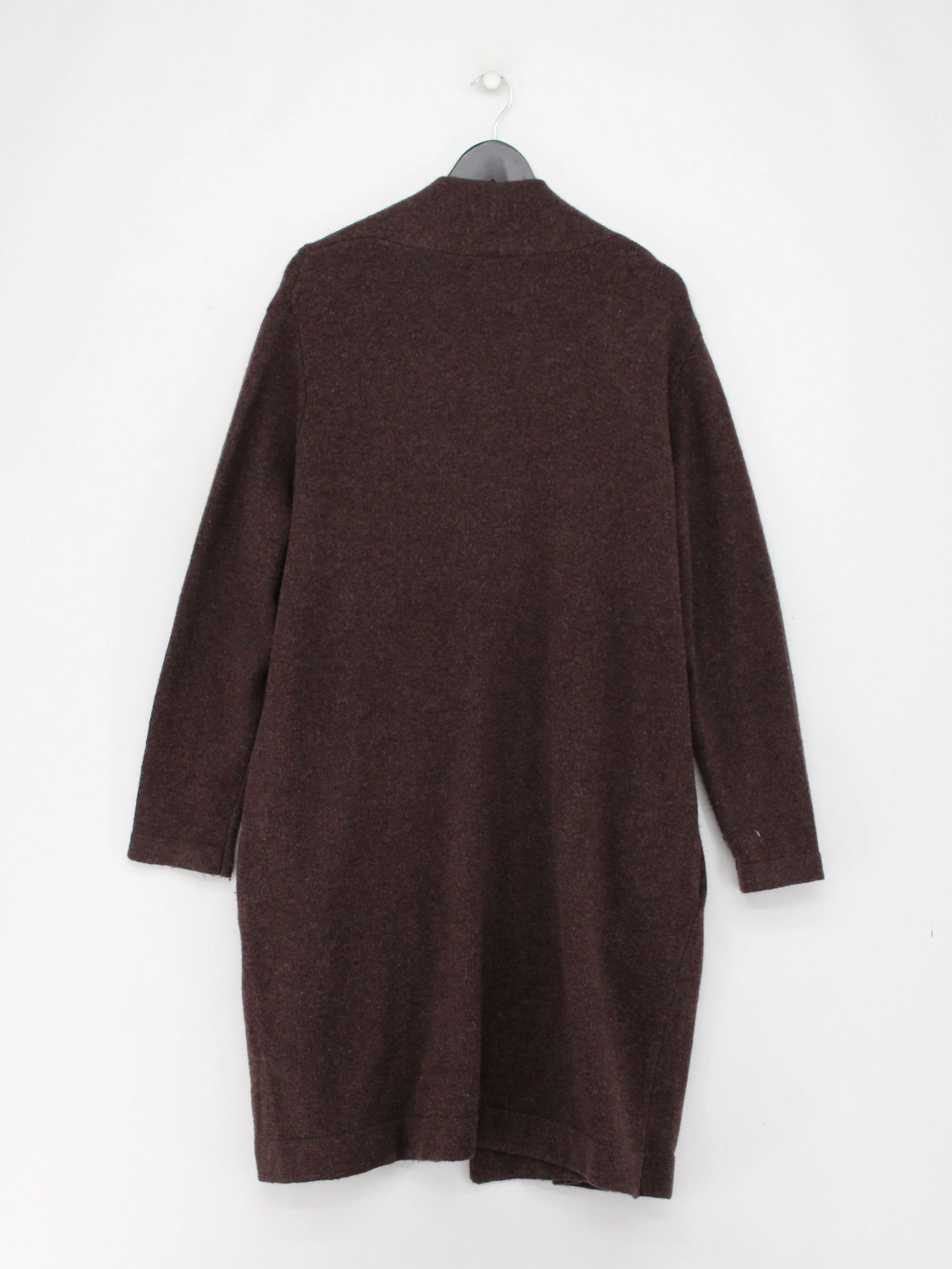 Woolovers Women's Cardigan XL Brown 100% Wool V-Neck Cardigan - Image 2