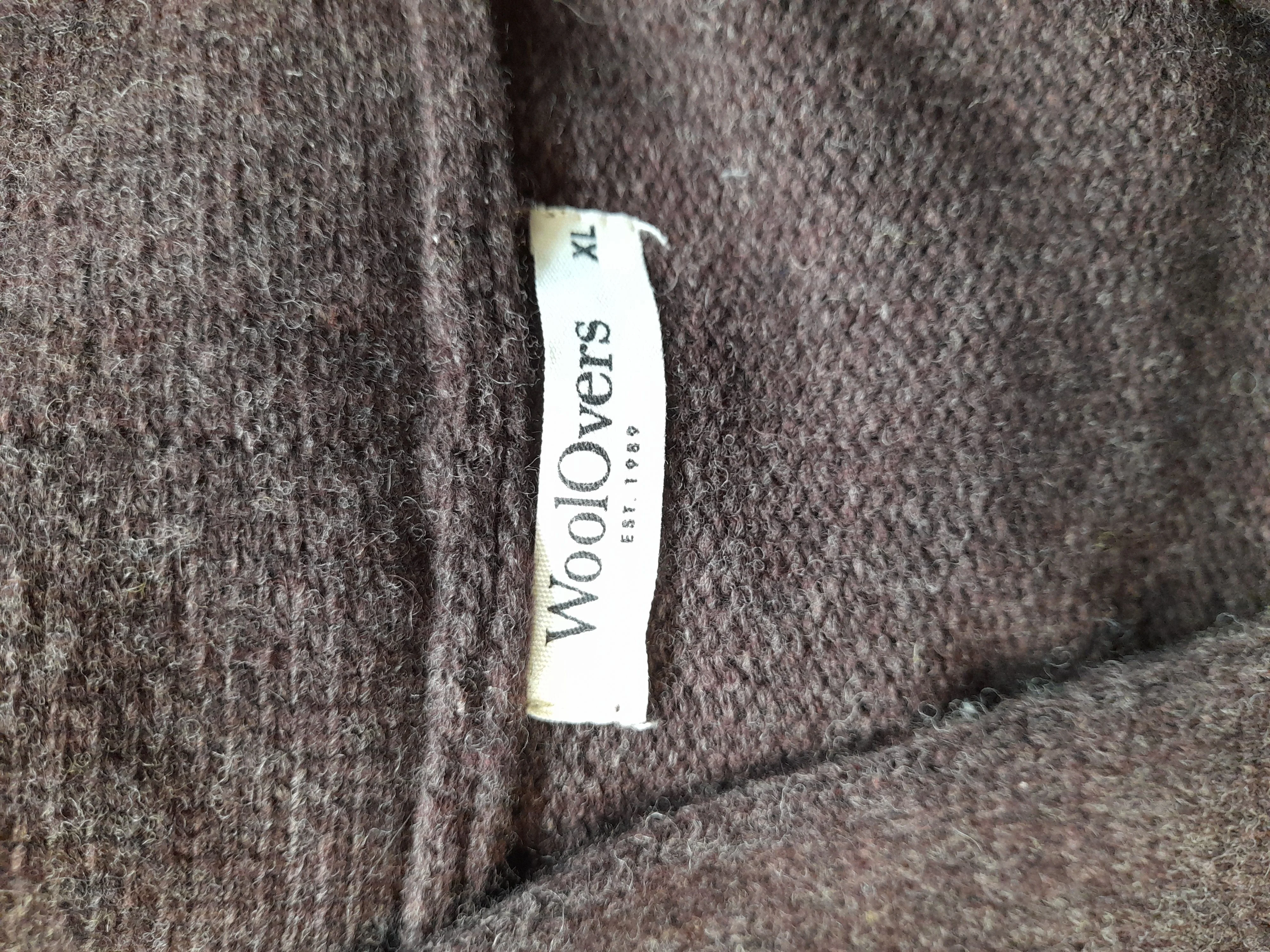Woolovers Women's Cardigan XL Brown 100% Wool V-Neck Cardigan - Image 5