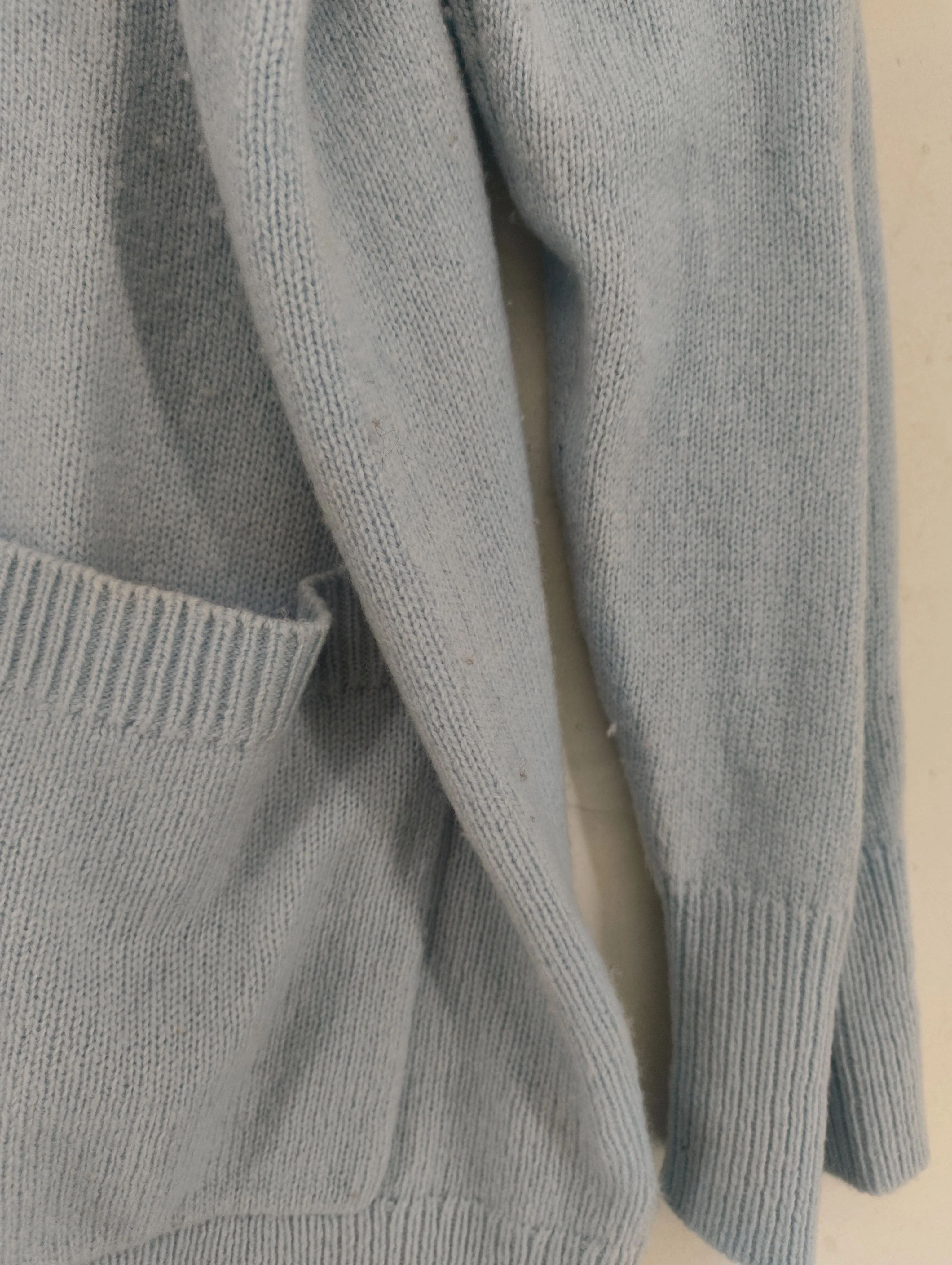 Woolovers Women's Cardigan XXL Blue 100% Wool Round Neck Cardigan - Image 6