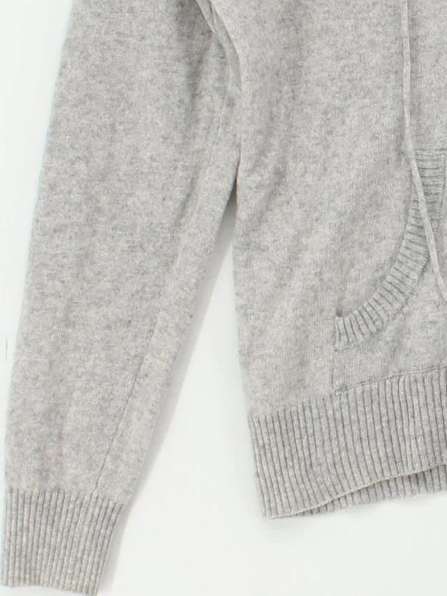 Woolovers Women's Hoodie S Grey Wool with Cashmere Pullover - Image 4