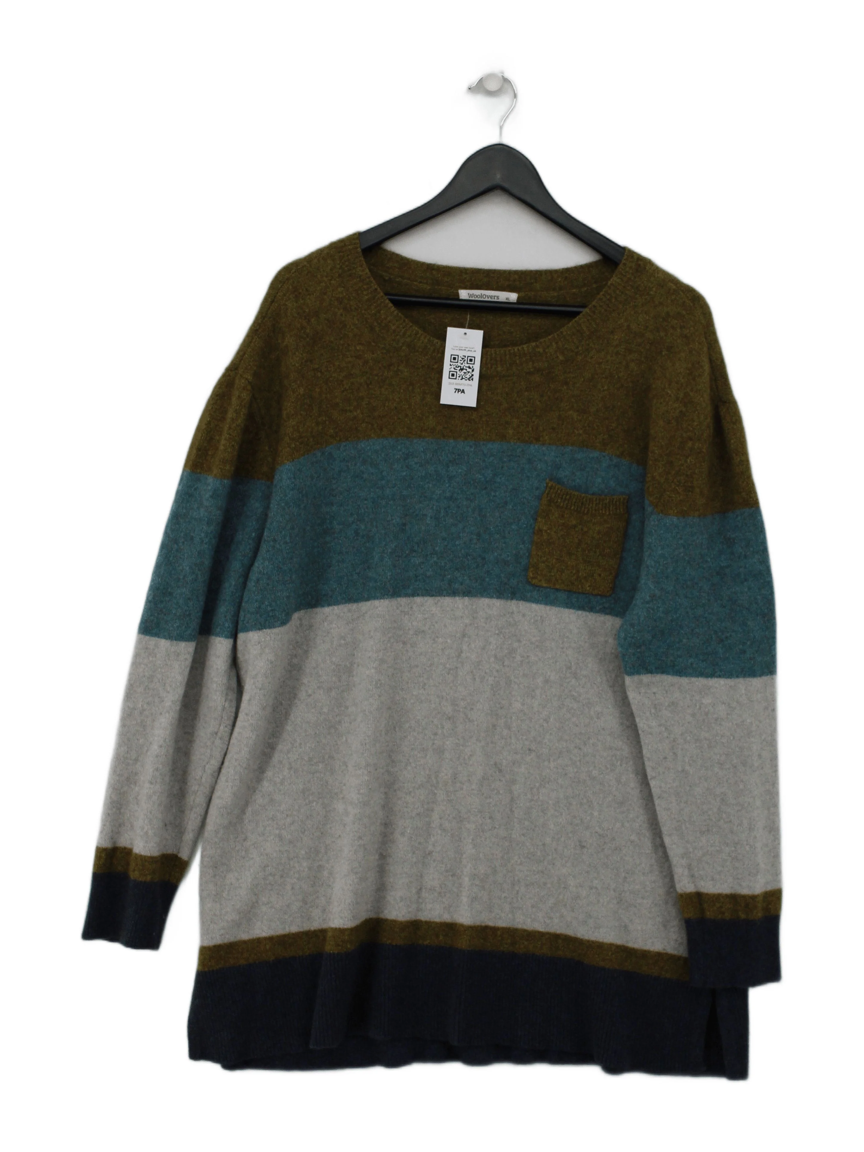 Woolovers Women's Jumper XL Multi Wool with Cotton, Other Pullover