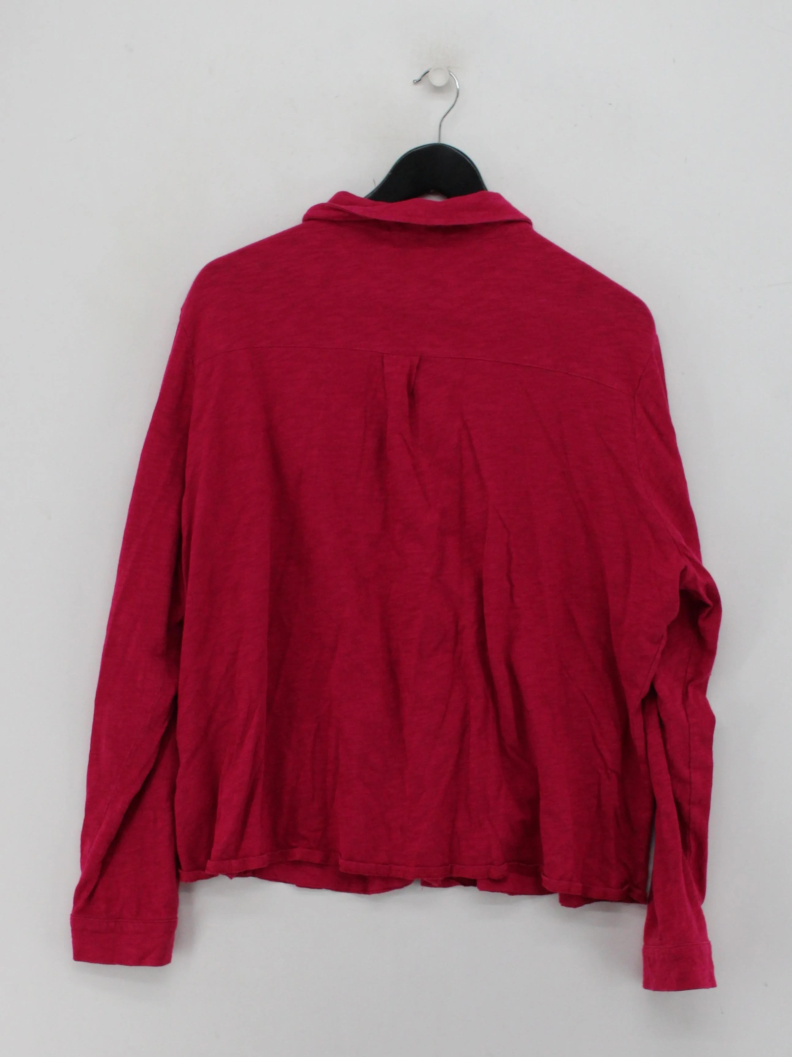 Woolovers Women's Shirt XL Pink 100% Cotton Long Sleeve Collared Basic - Image 2