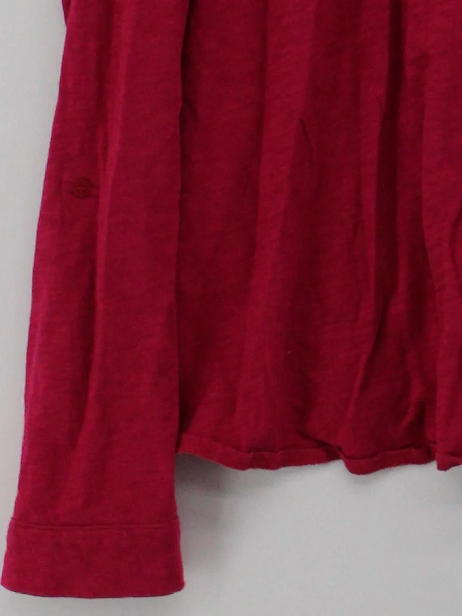 Woolovers Women's Shirt XL Pink 100% Cotton Long Sleeve Collared Basic - Image 4