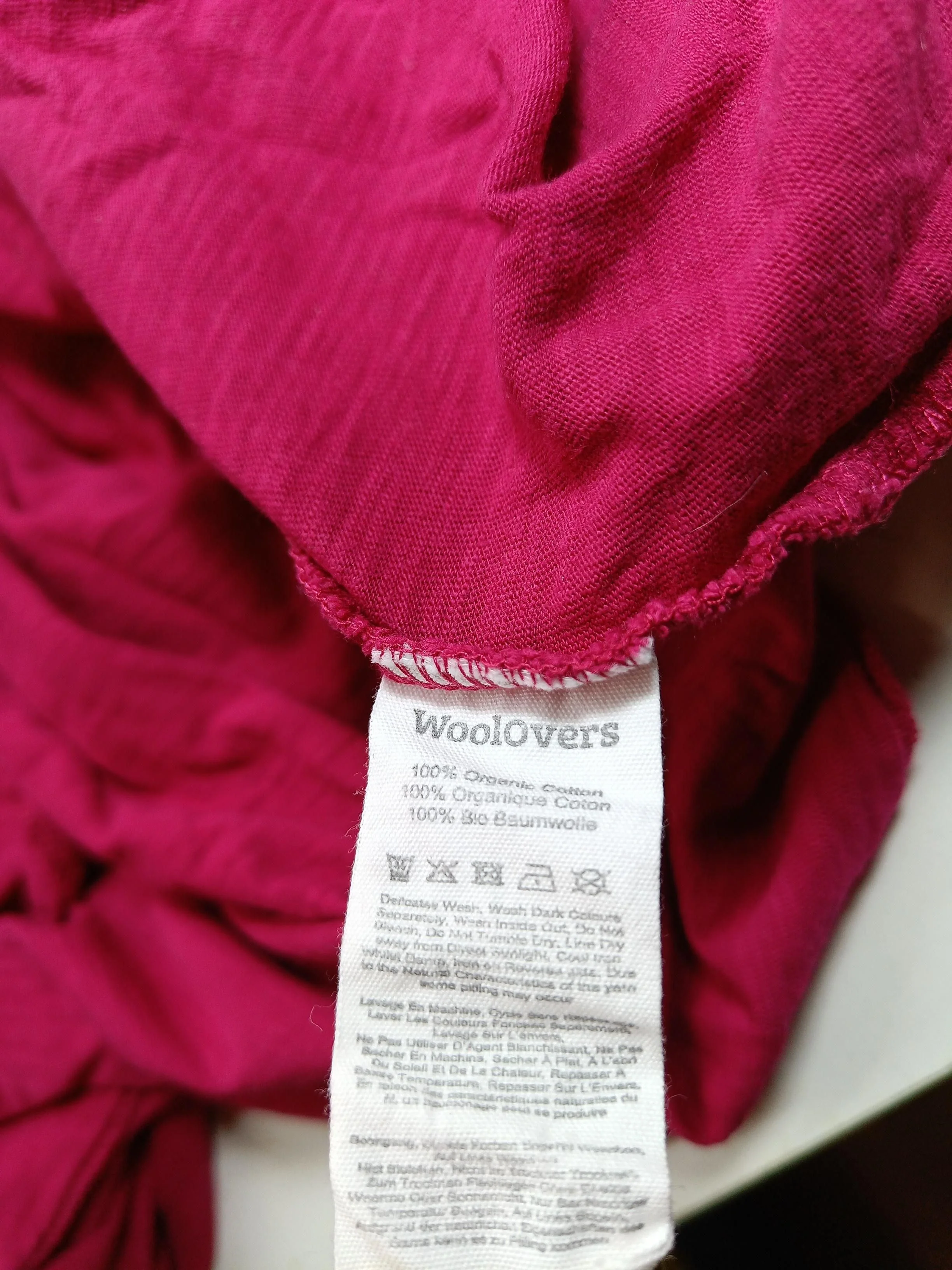 Woolovers Women's Shirt XL Pink 100% Cotton Long Sleeve Collared Basic - Image 6