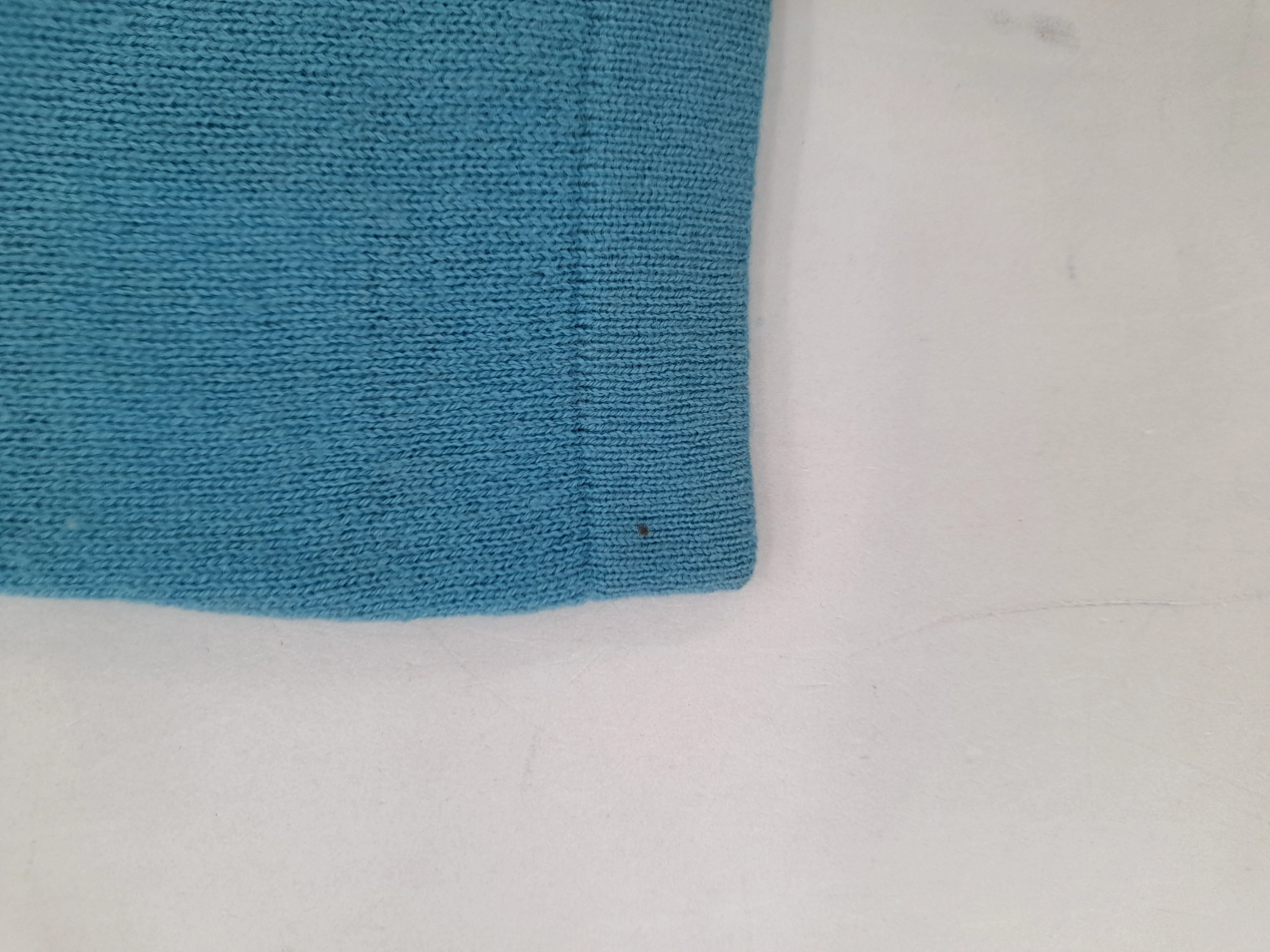 Woolovers Women's Top L Blue Wool with Cashmere Sleeveless Round Neck Basic - Image 6