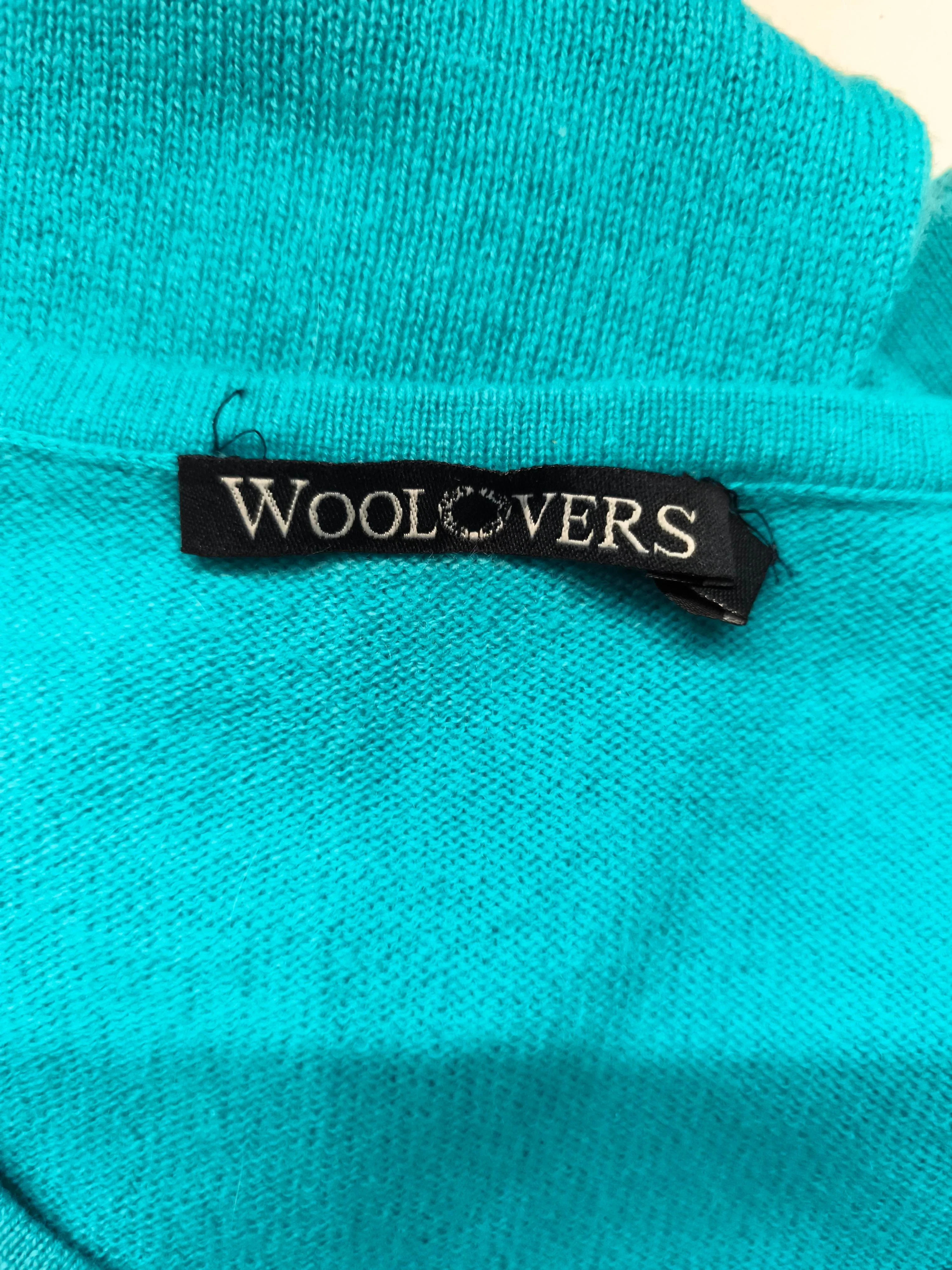 Woolovers Women's Top L Blue Wool with Cashmere Sleeveless Round Neck Basic - Image 7