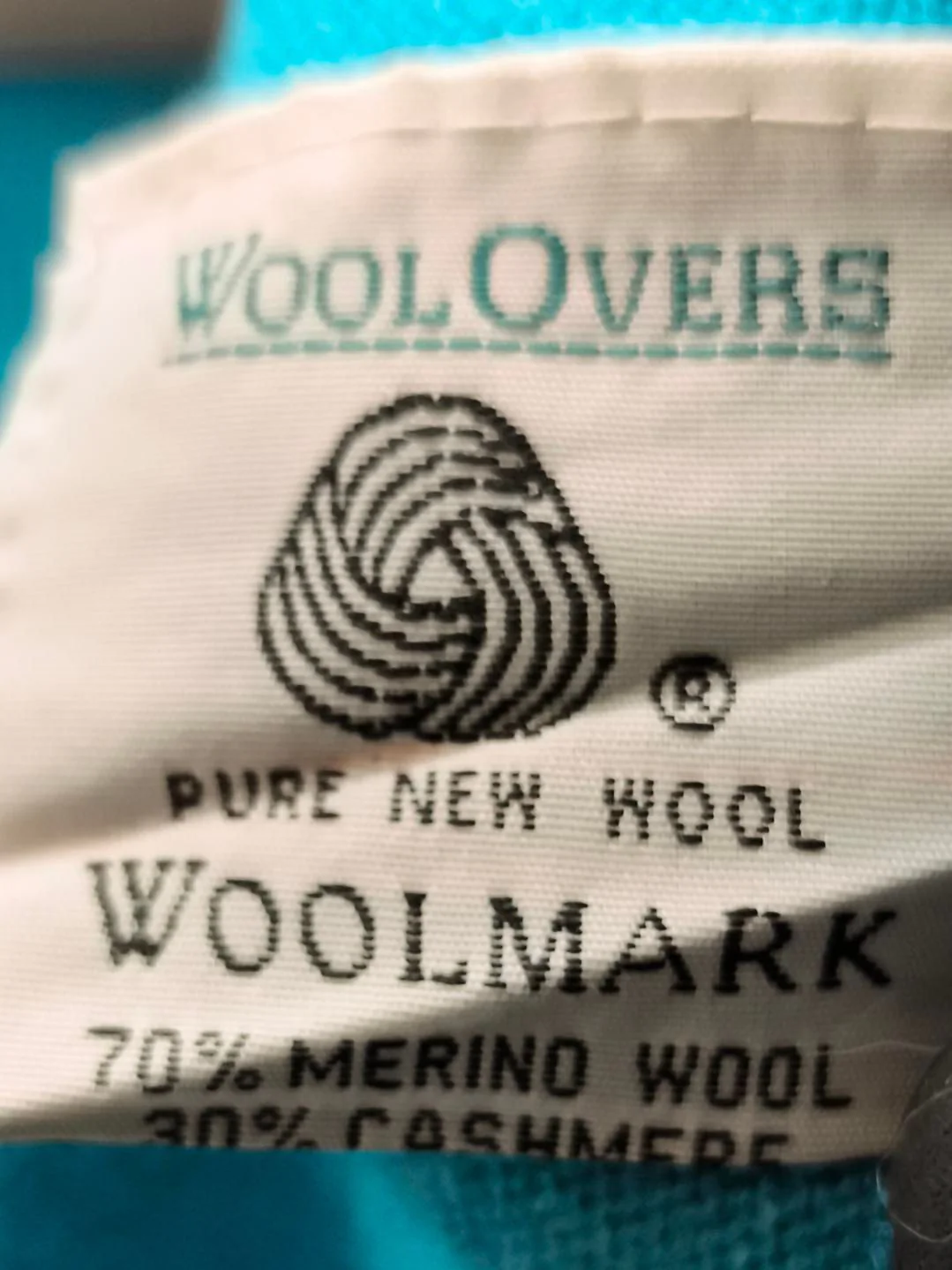 Woolovers Women's Top L Blue Wool with Cashmere Sleeveless Round Neck Basic - Image 8
