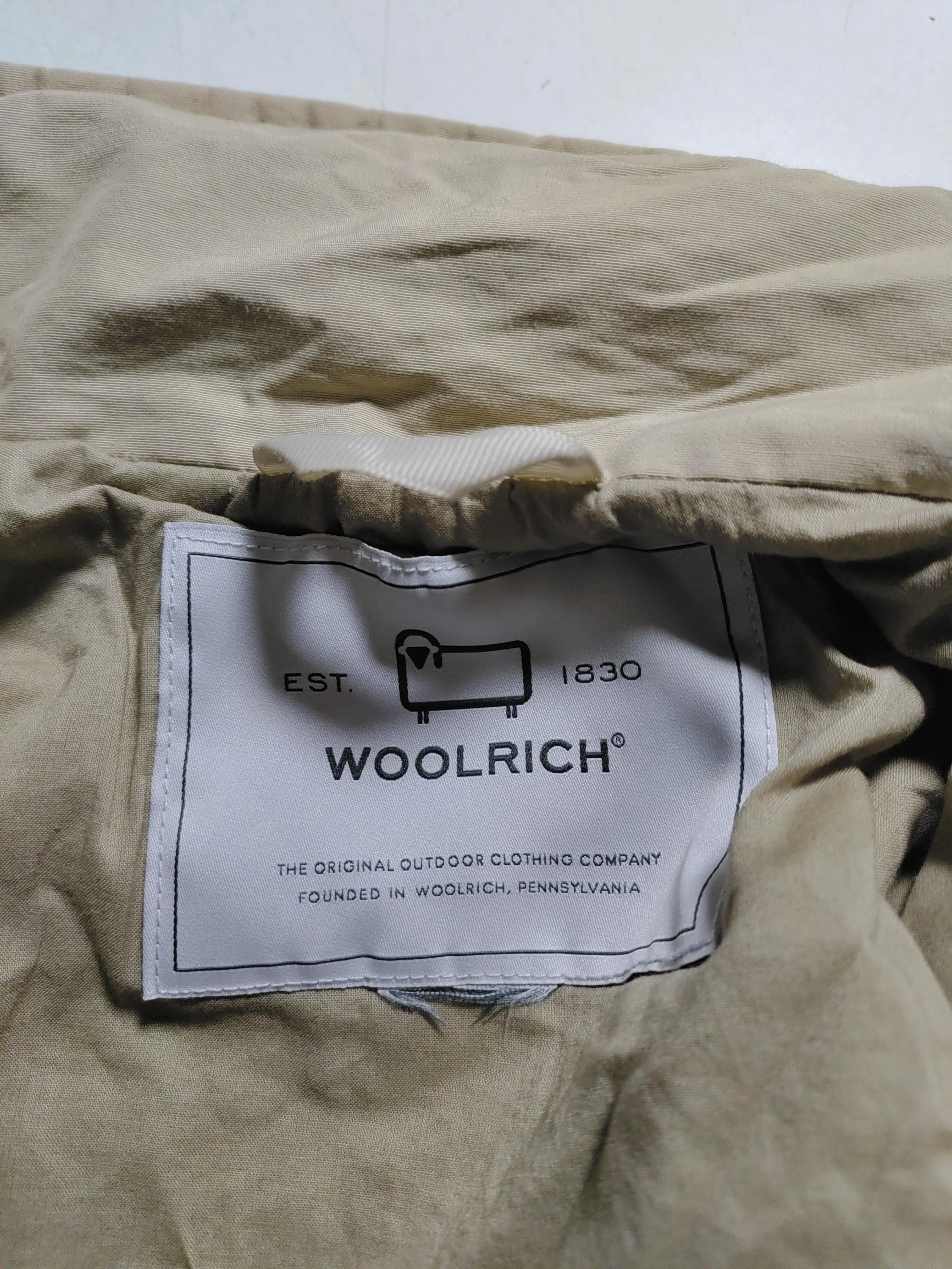 Woolrich Parka jacket tan - Image 5