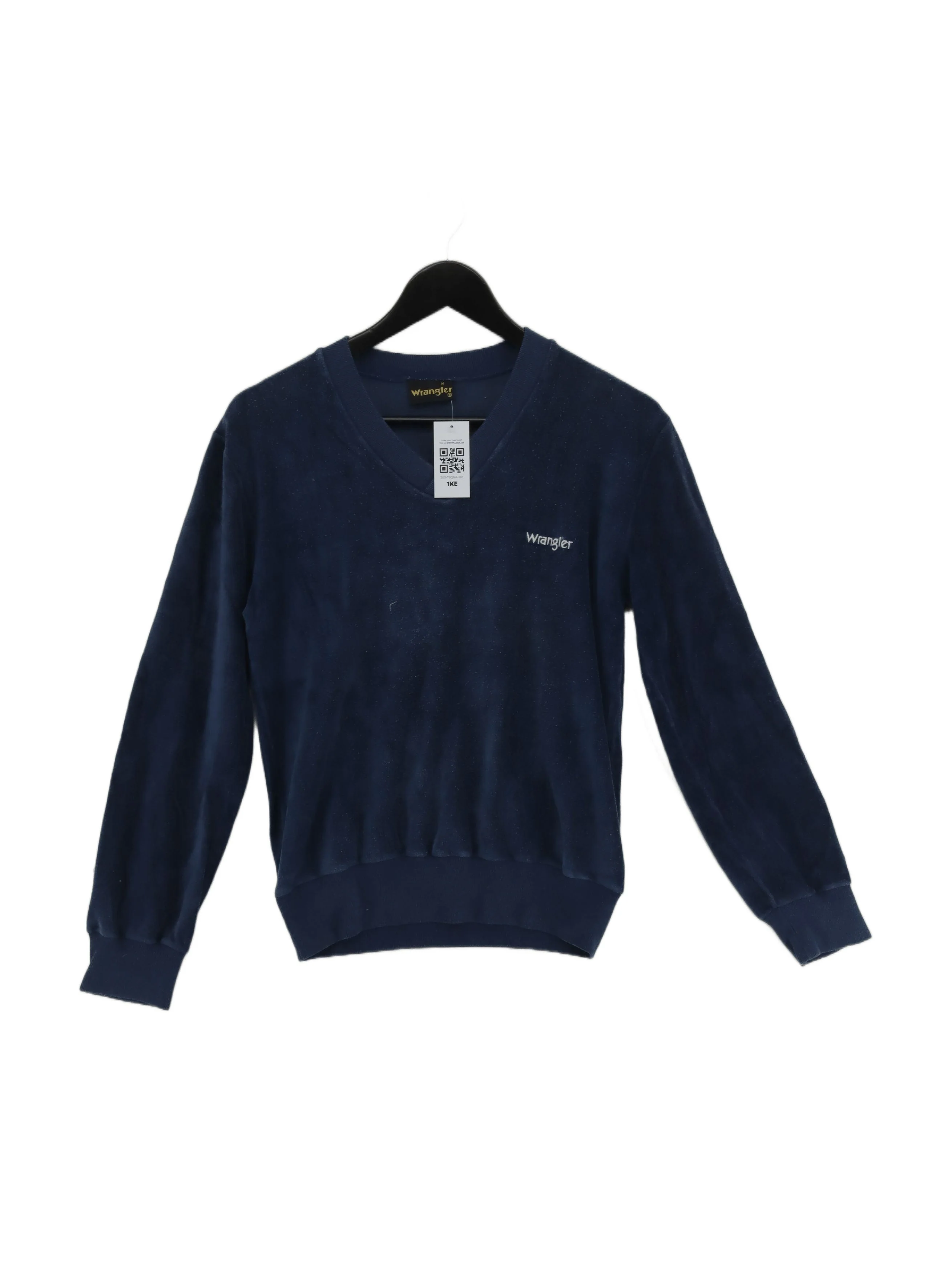 Wrangler Men's Hoodie M Blue 100% Cotton Pullover
