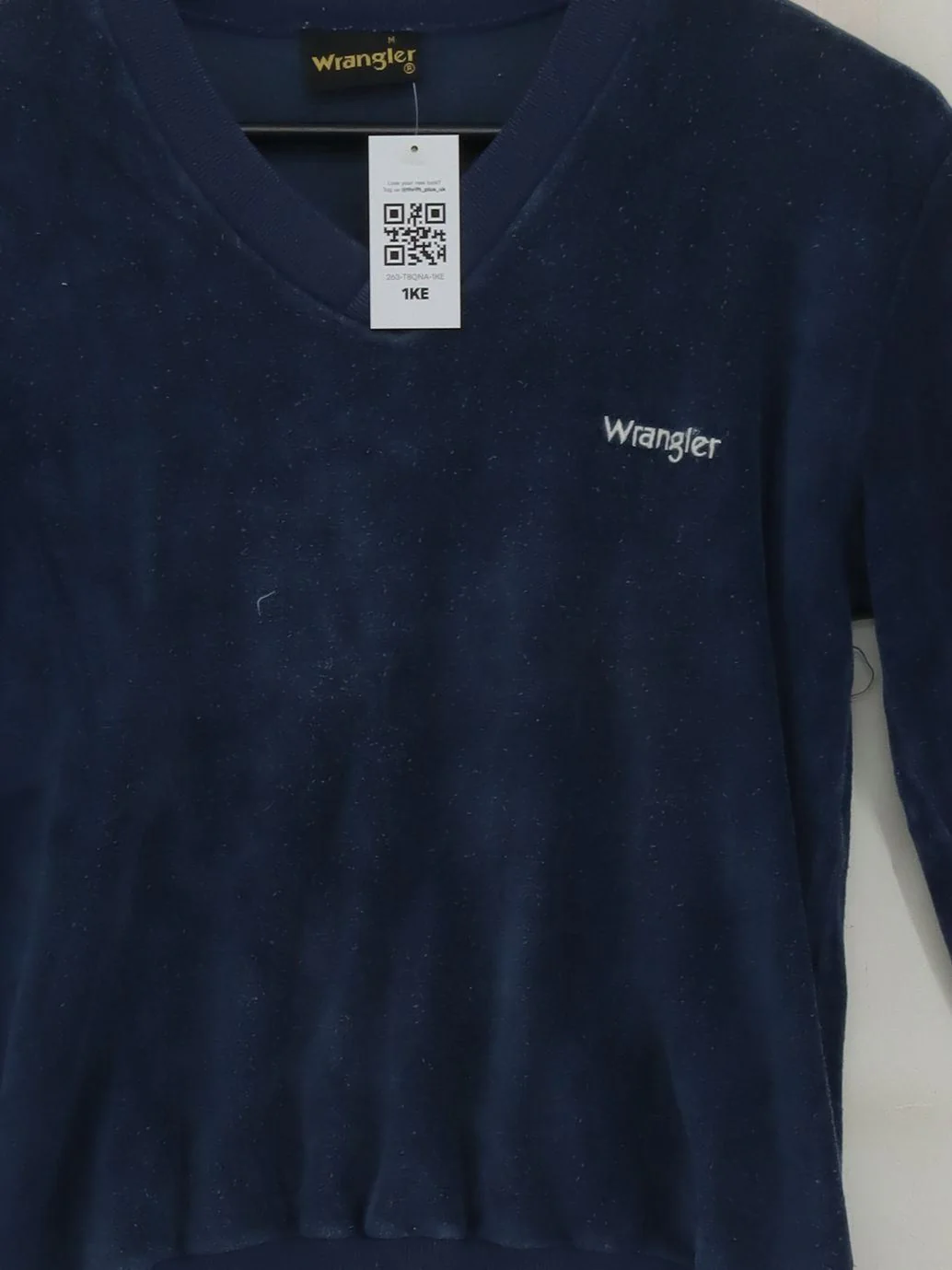 Wrangler Men's Hoodie M Blue 100% Cotton Pullover - Image 3