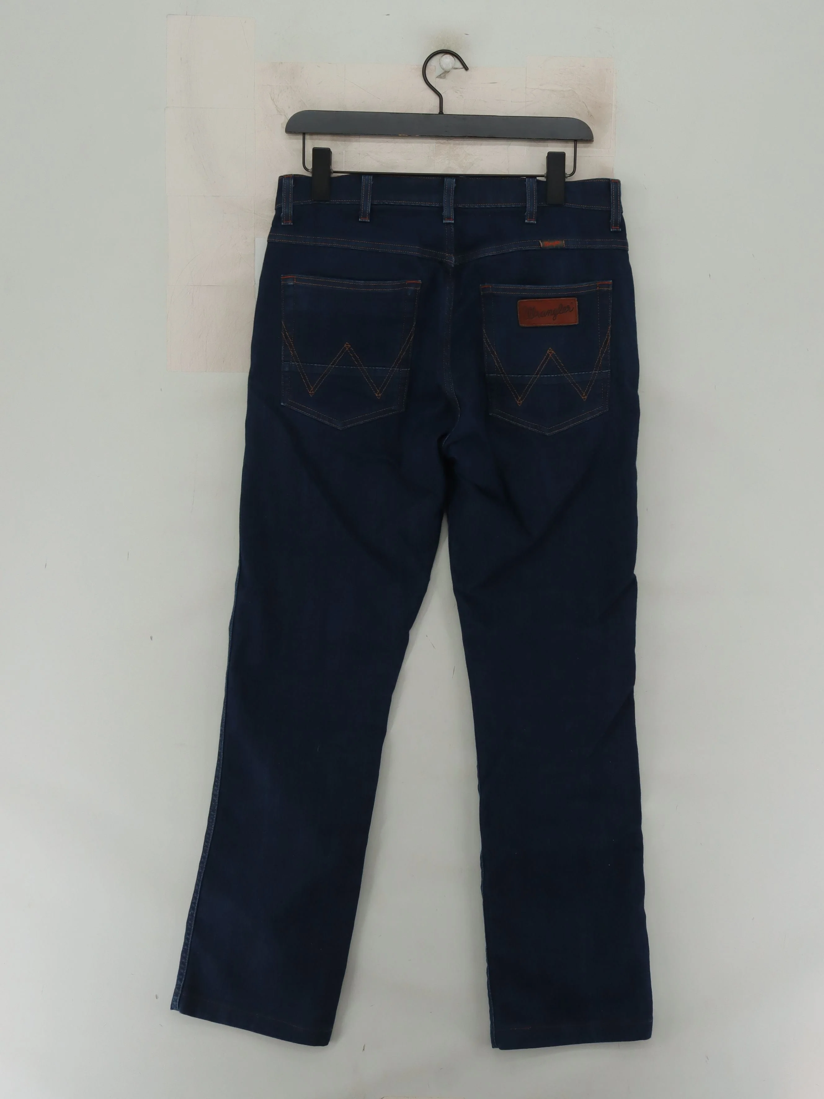 Wrangler Men's Jeans W 34 in; L 34 in Blue Cotton with Other Straight - Image 2
