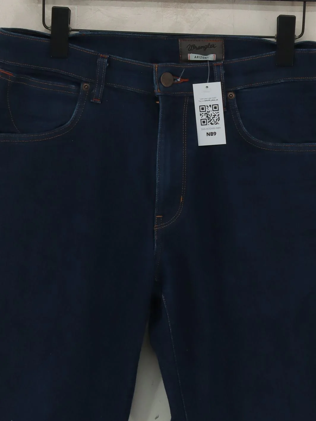 Wrangler Men's Jeans W 34 in; L 34 in Blue Cotton with Other Straight - Image 3