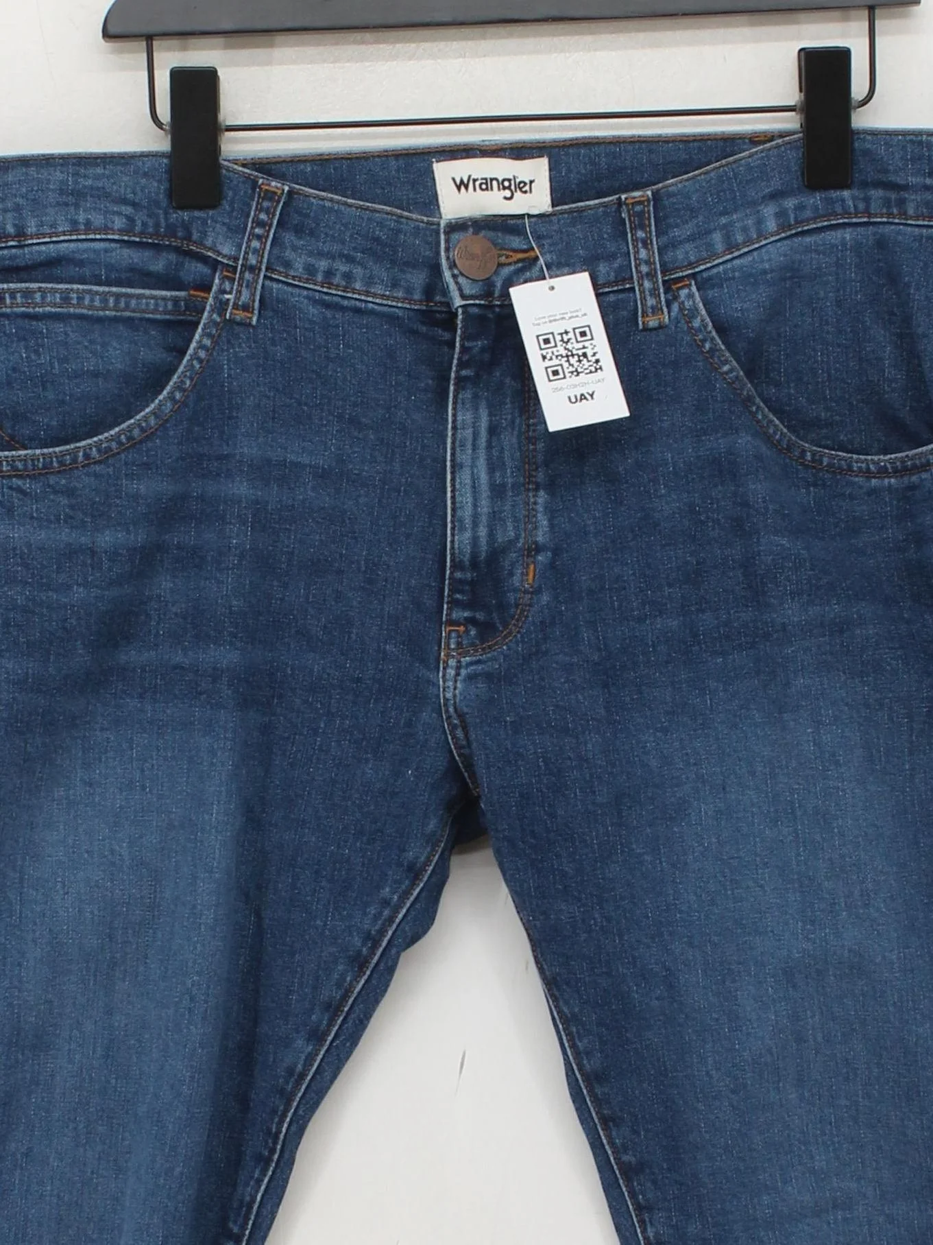 Wrangler Men's Jeans W 36 in Blue Cotton with Elastane Straight - Image 3