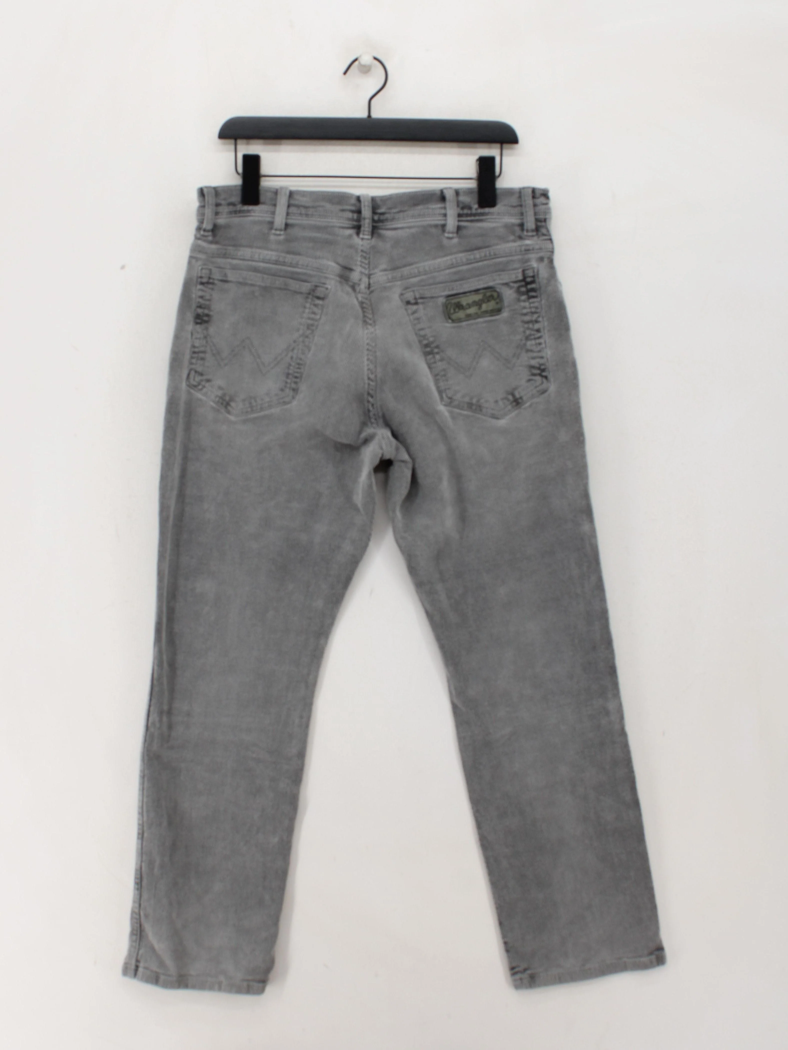 Wrangler Men's Jeans W 36 in; L 30 in Grey Cotton with Elastane Straight - Image 2