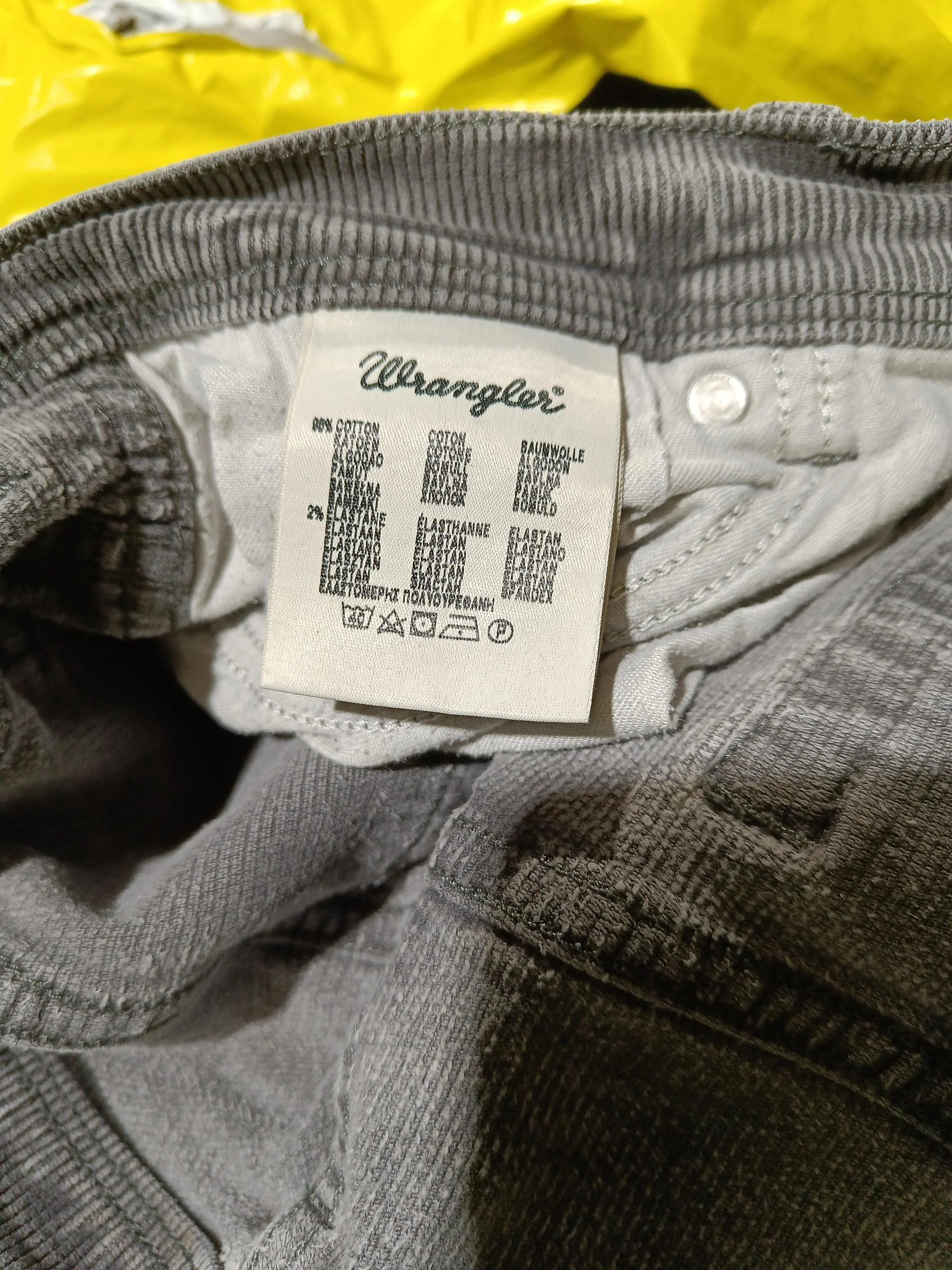 Wrangler Men's Jeans W 36 in; L 30 in Grey Cotton with Elastane Straight - Image 7