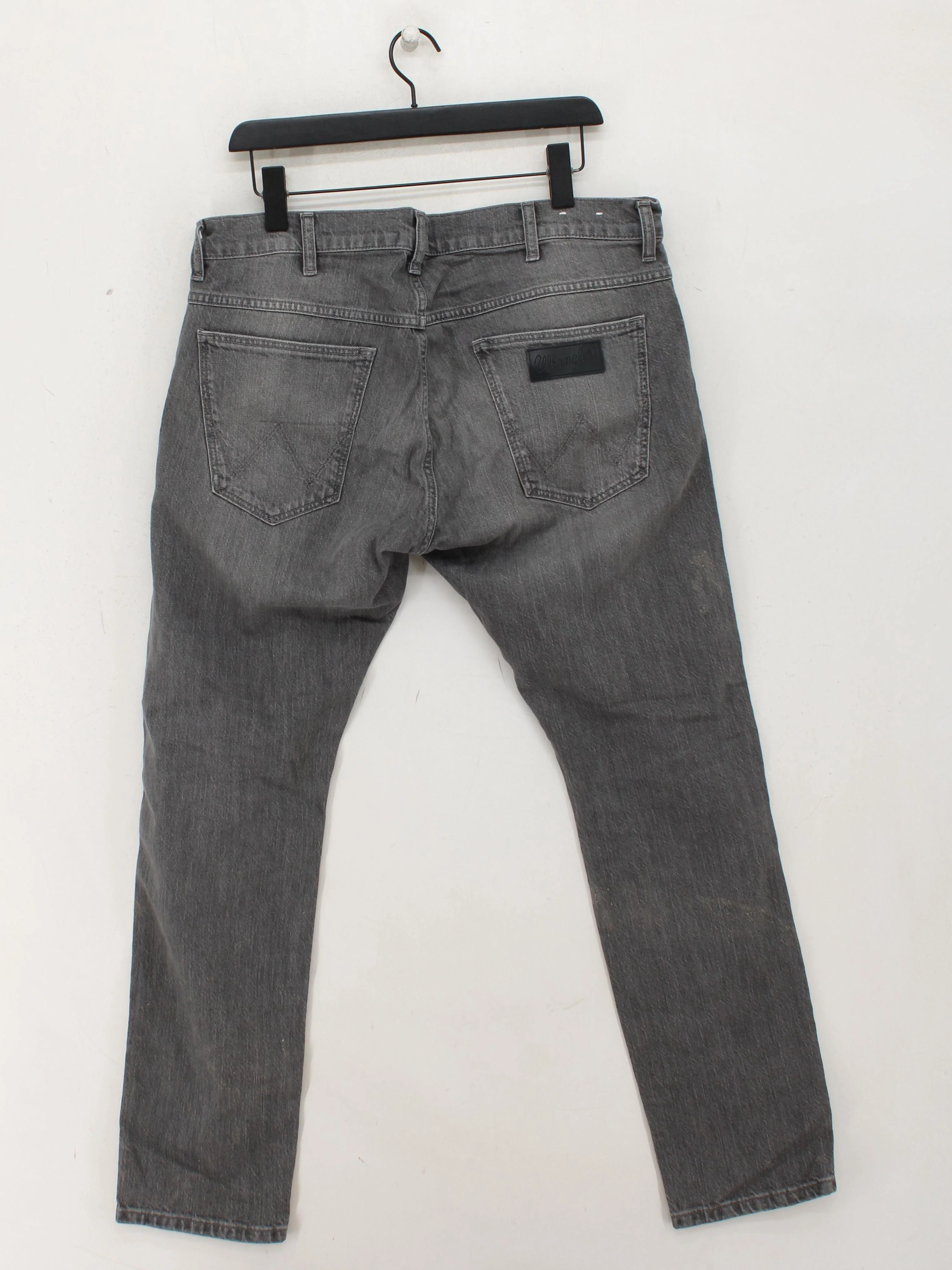 Wrangler Men's Jeans W 36 in; L 32 in Grey Cotton with Elastane Straight - Image 2