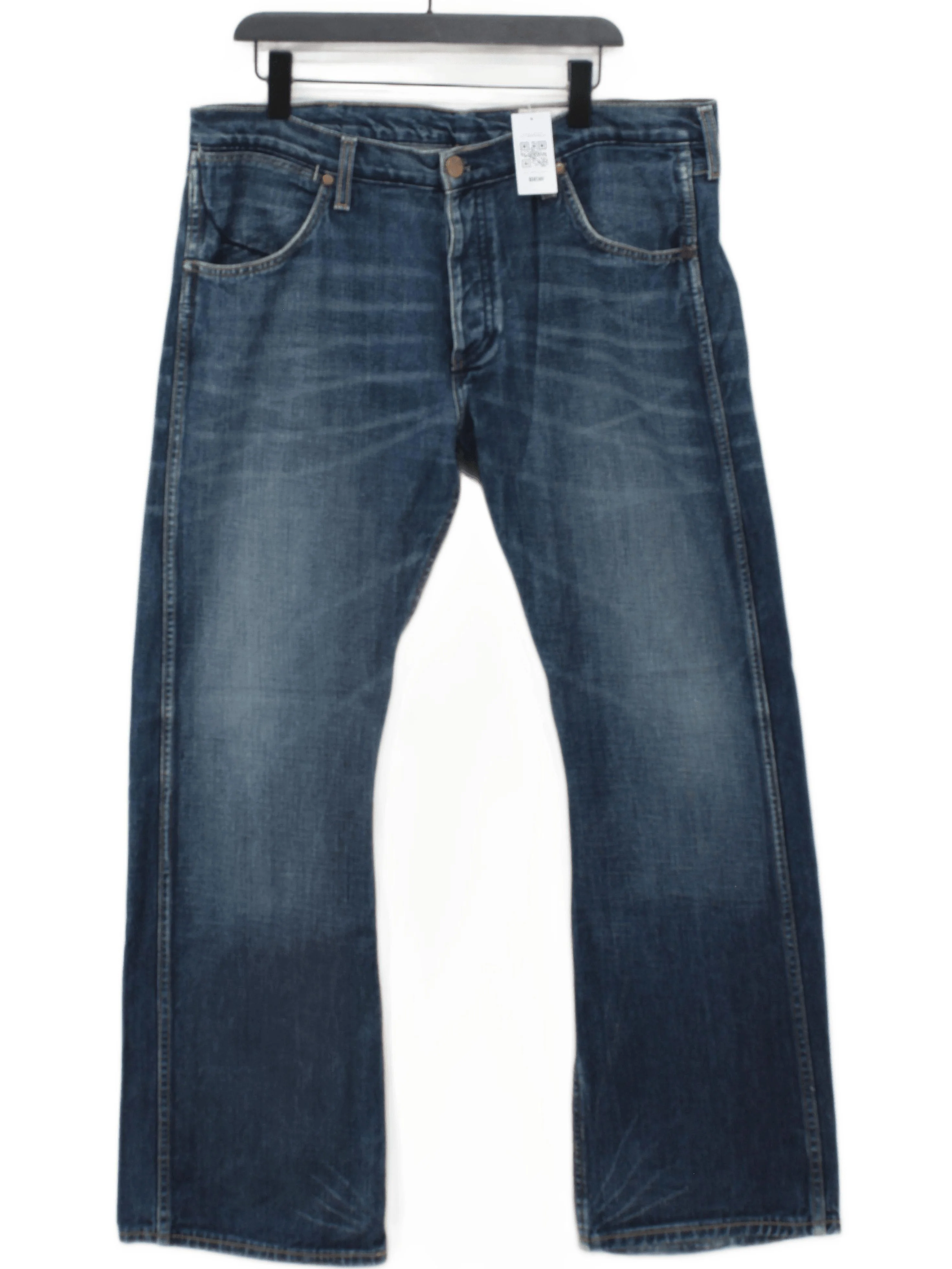 Wrangler Men's Jeans W 38 in Blue 100% Cotton Straight