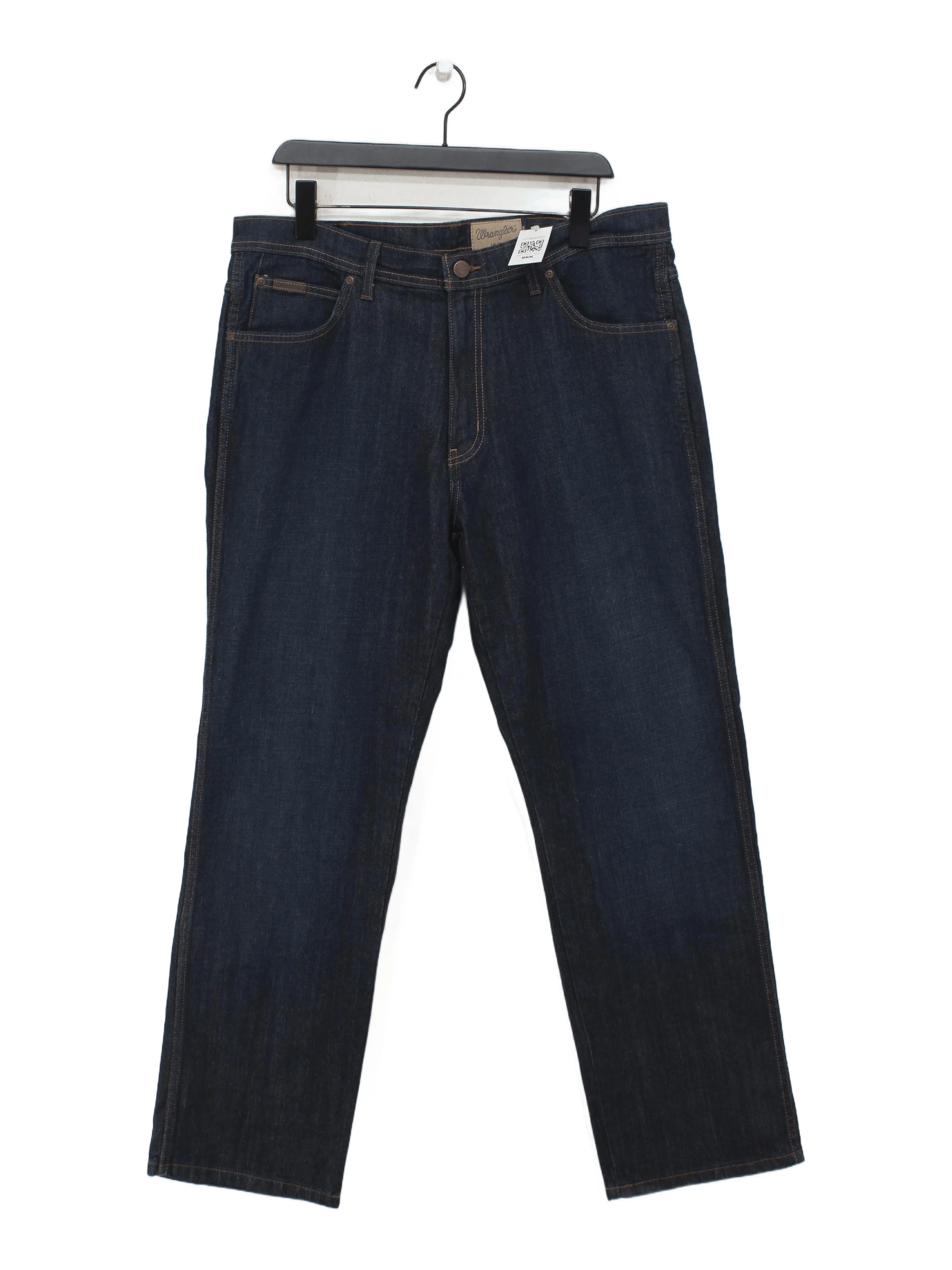 Wrangler Men's Jeans W 38 in Blue Cotton with Elastane Straight