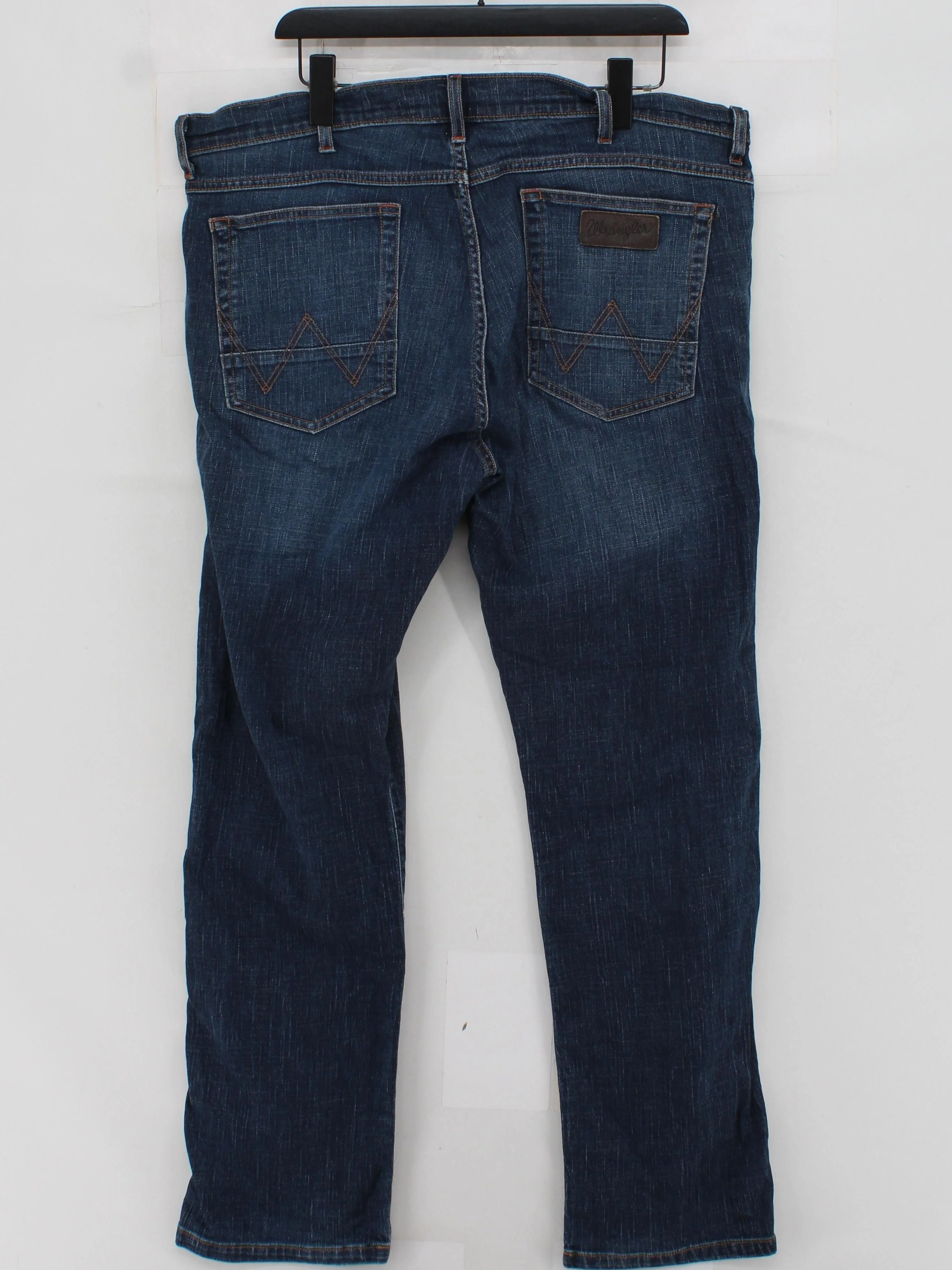 Wrangler Men's Jeans W 38 in; L 32 in Blue Cotton with Elastane Straight - Image 2