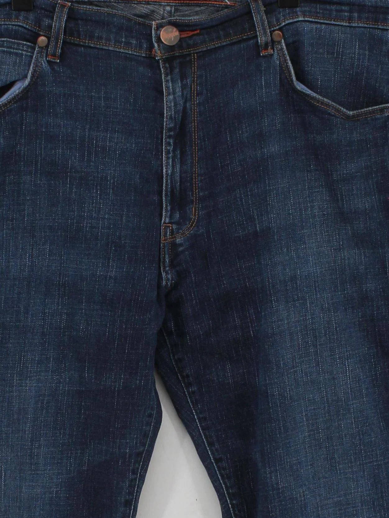 Wrangler Men's Jeans W 38 in; L 32 in Blue Cotton with Elastane Straight - Image 3
