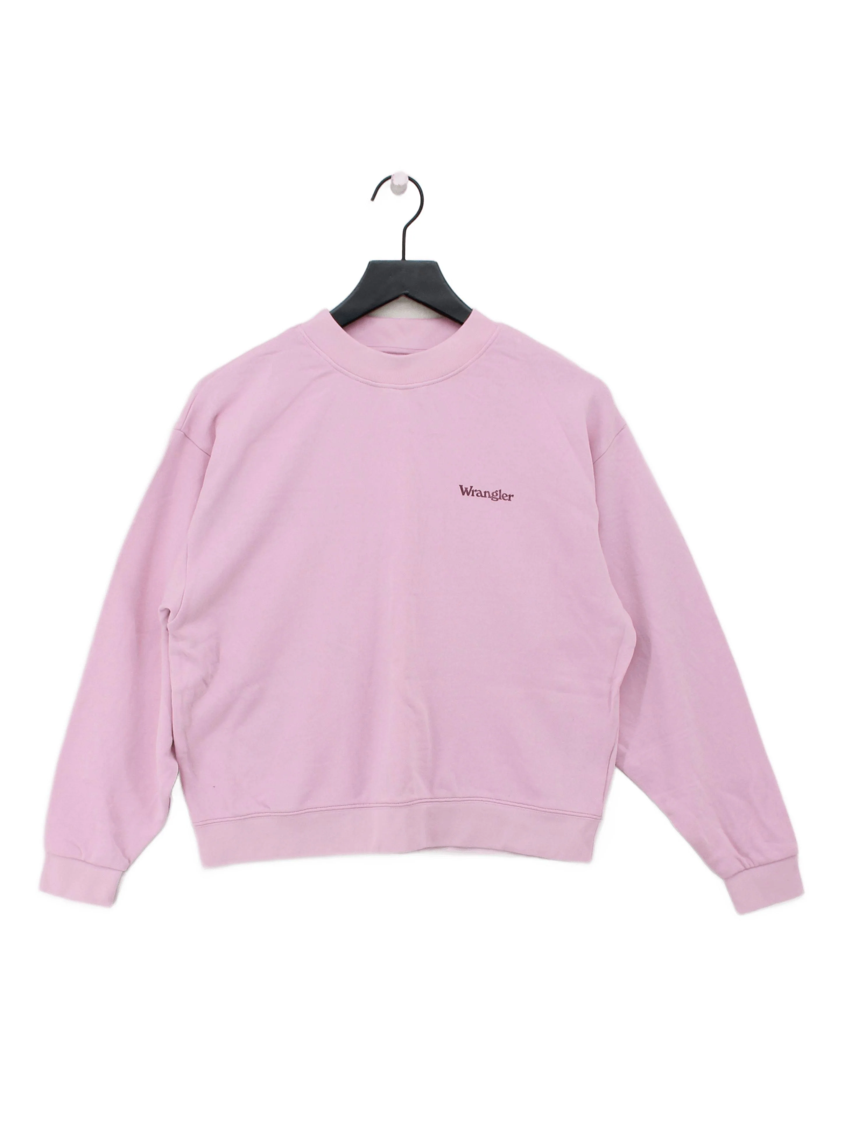 Wrangler Women's Hoodie S Pink 100% Cotton Pullover