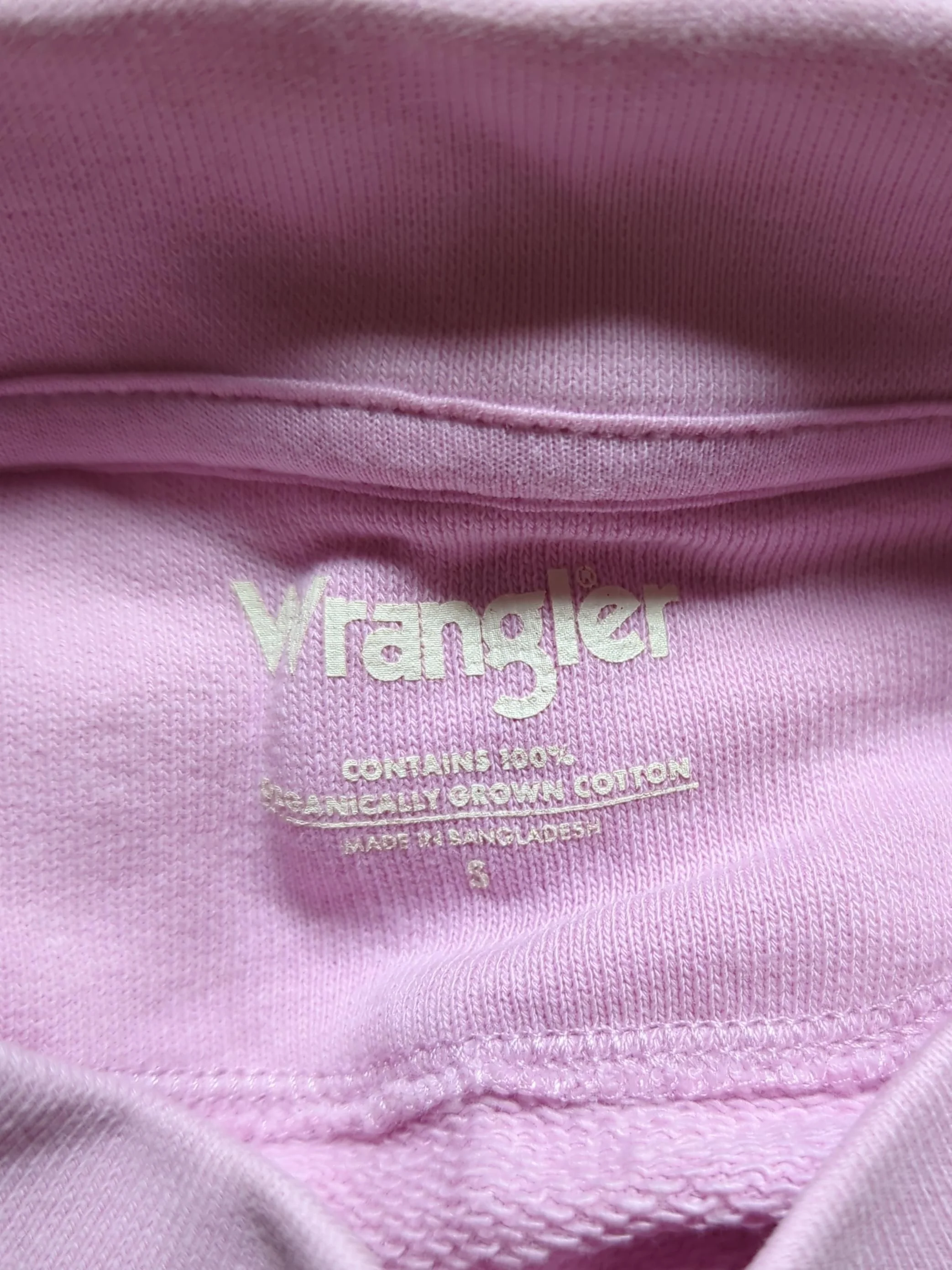 Wrangler Women's Hoodie S Pink 100% Cotton Pullover - Image 7