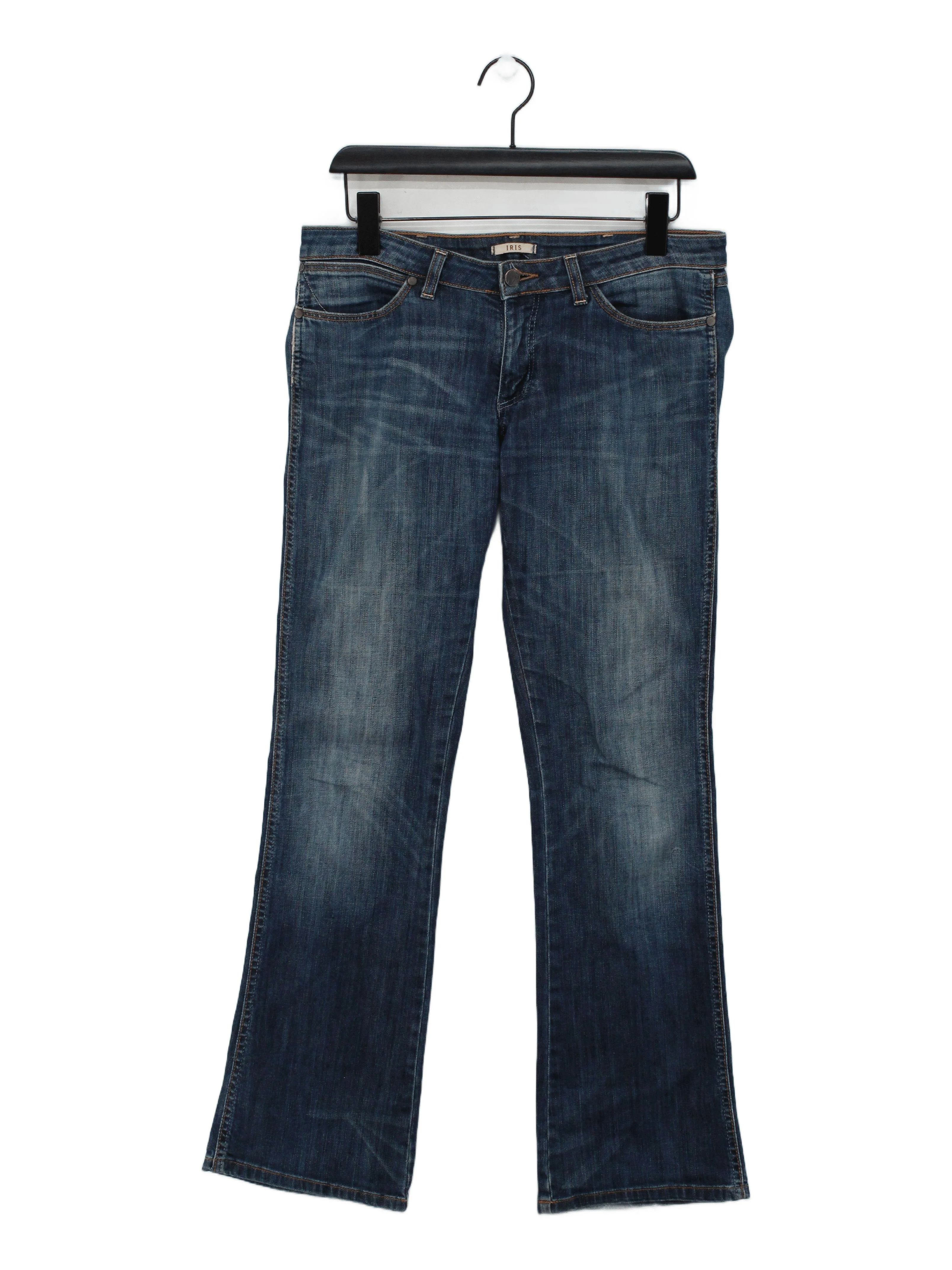 Wrangler Women's Jeans W 30 in Blue Cotton with Elastane Flared