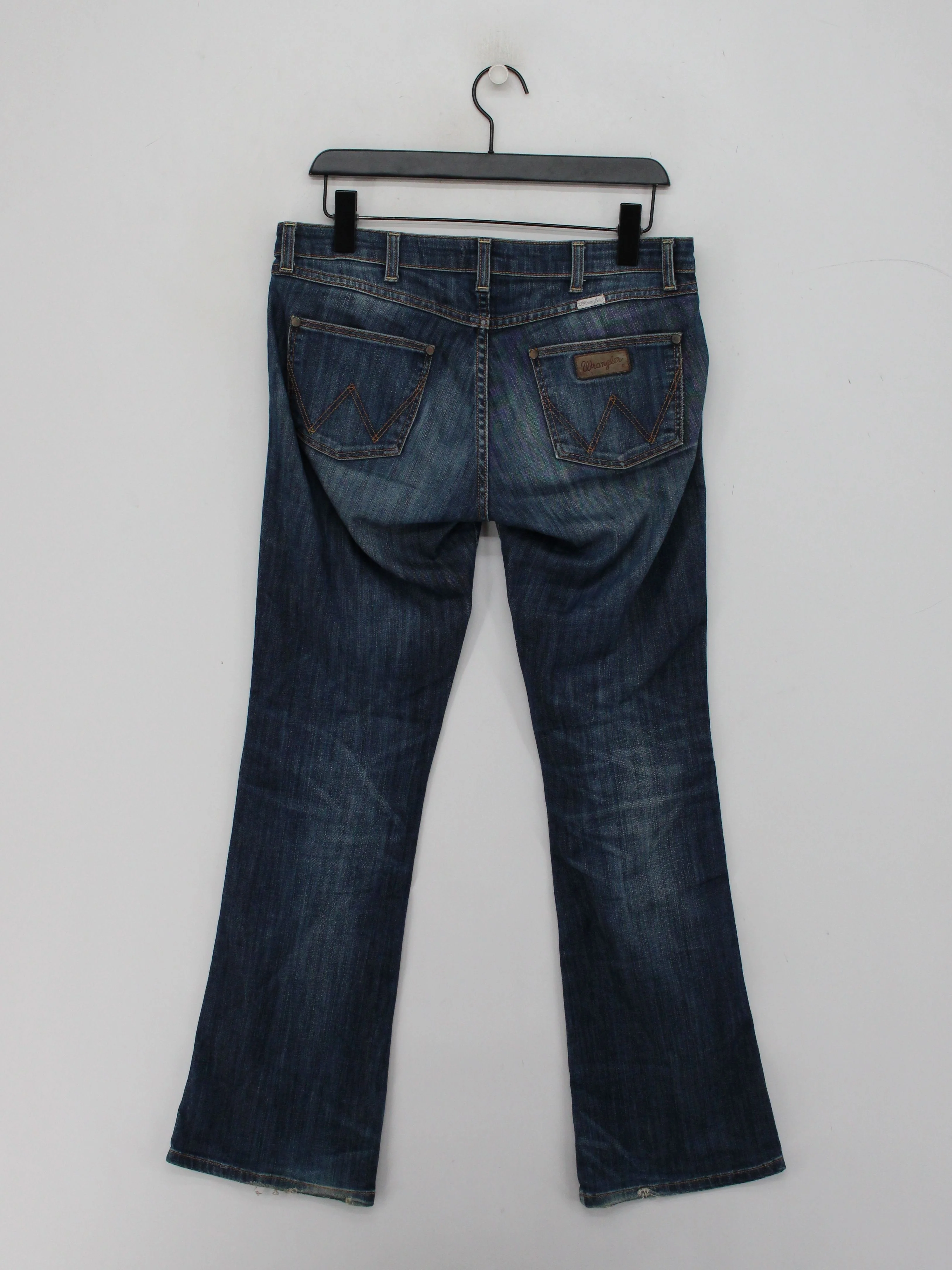 Wrangler Women's Jeans W 30 in Blue Cotton with Elastane Flared - Image 2