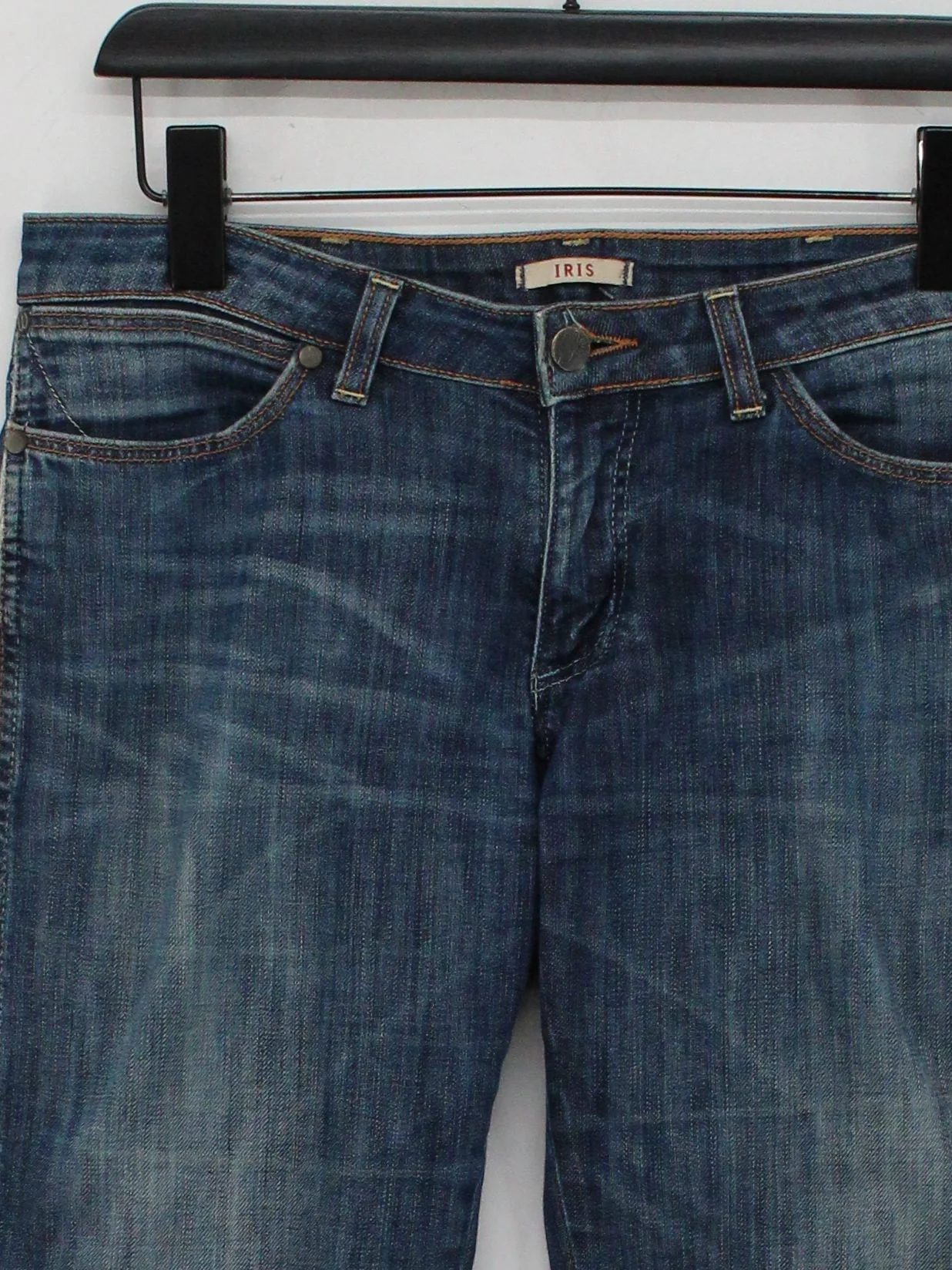 Wrangler Women's Jeans W 30 in Blue Cotton with Elastane Flared - Image 3