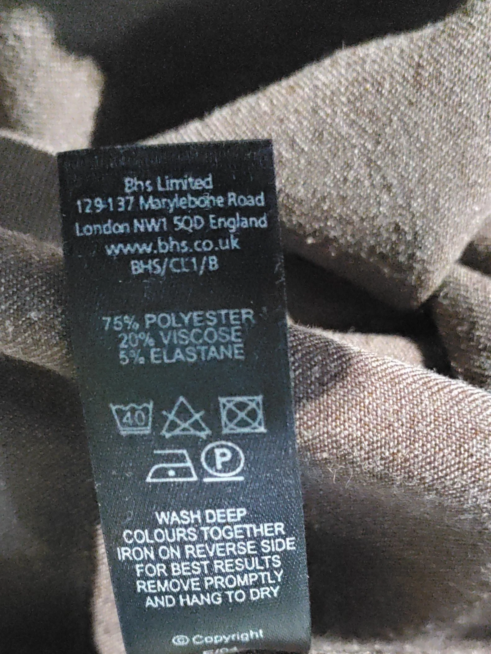 Wrangler Women's Suit Trousers M Brown Polyester - Image 6