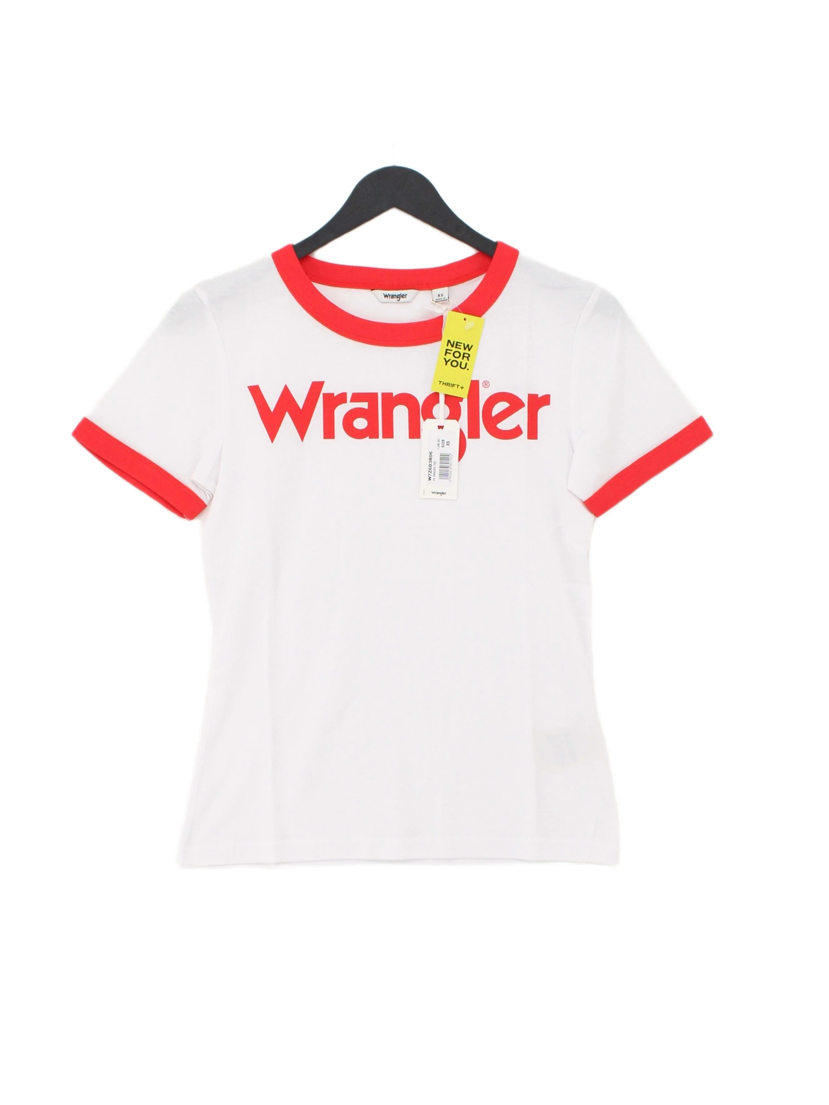 Wrangler Women's T-Shirt XS White 100% Cotton Basic New with tags