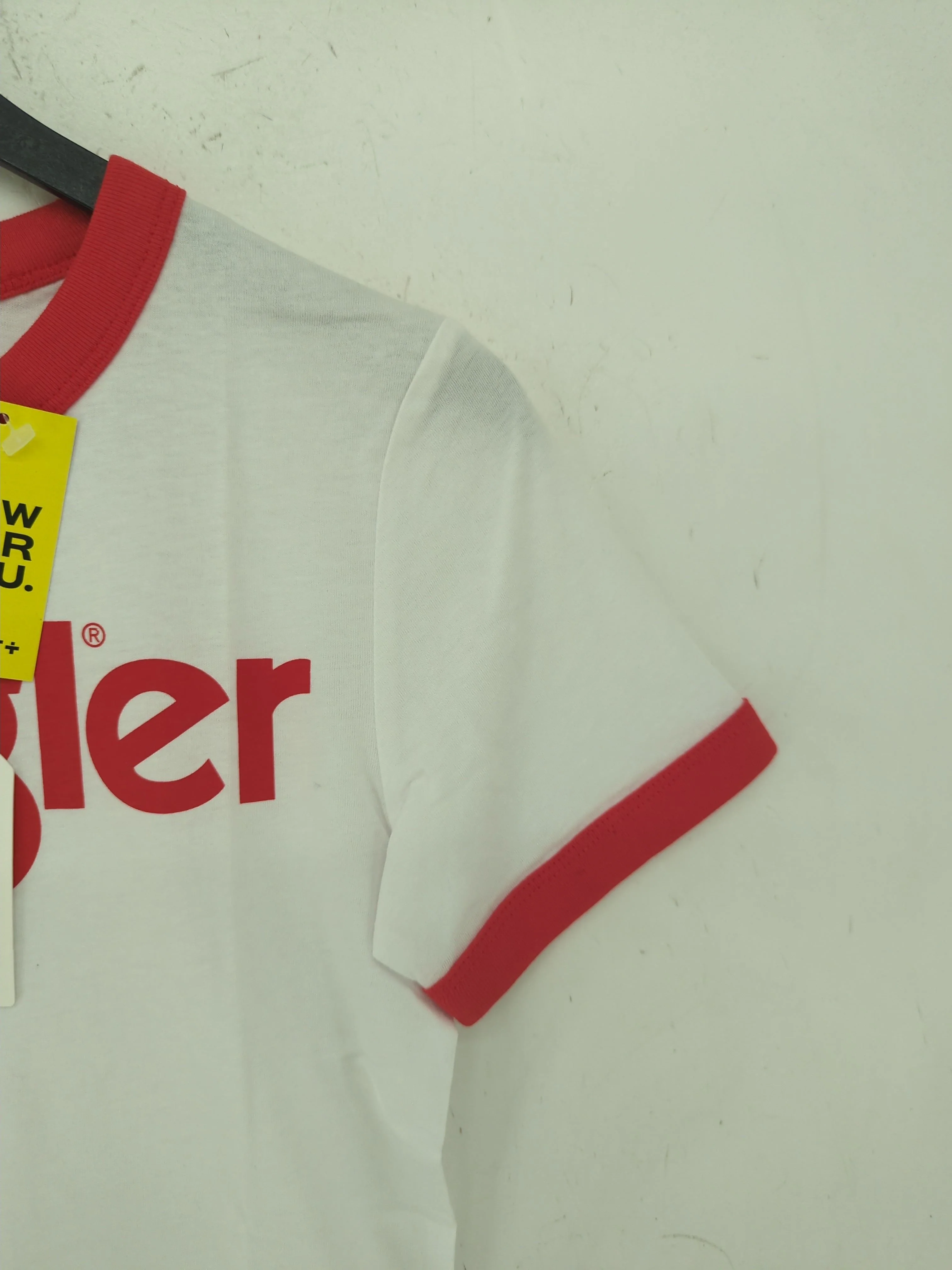 Wrangler Women's T-Shirt XS White 100% Cotton Basic New with tags - Image 4