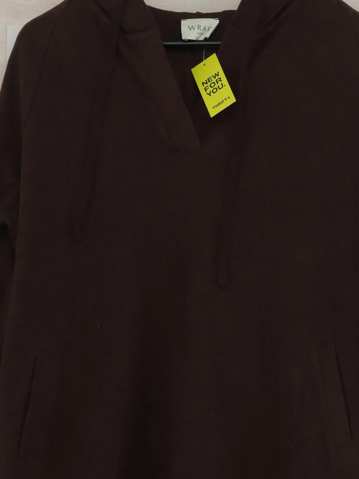 Wrap London Jumper Midi Dress UK12 in Brown - Image 3