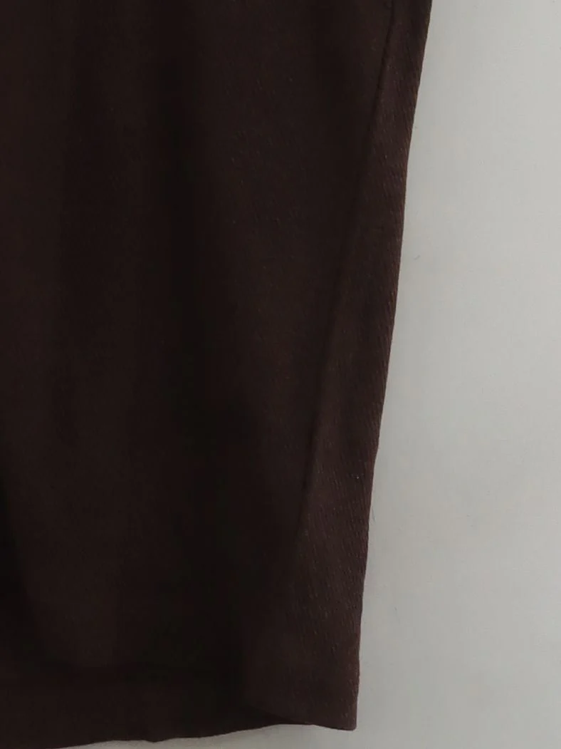 Wrap London Jumper Midi Dress UK12 in Brown - Image 4