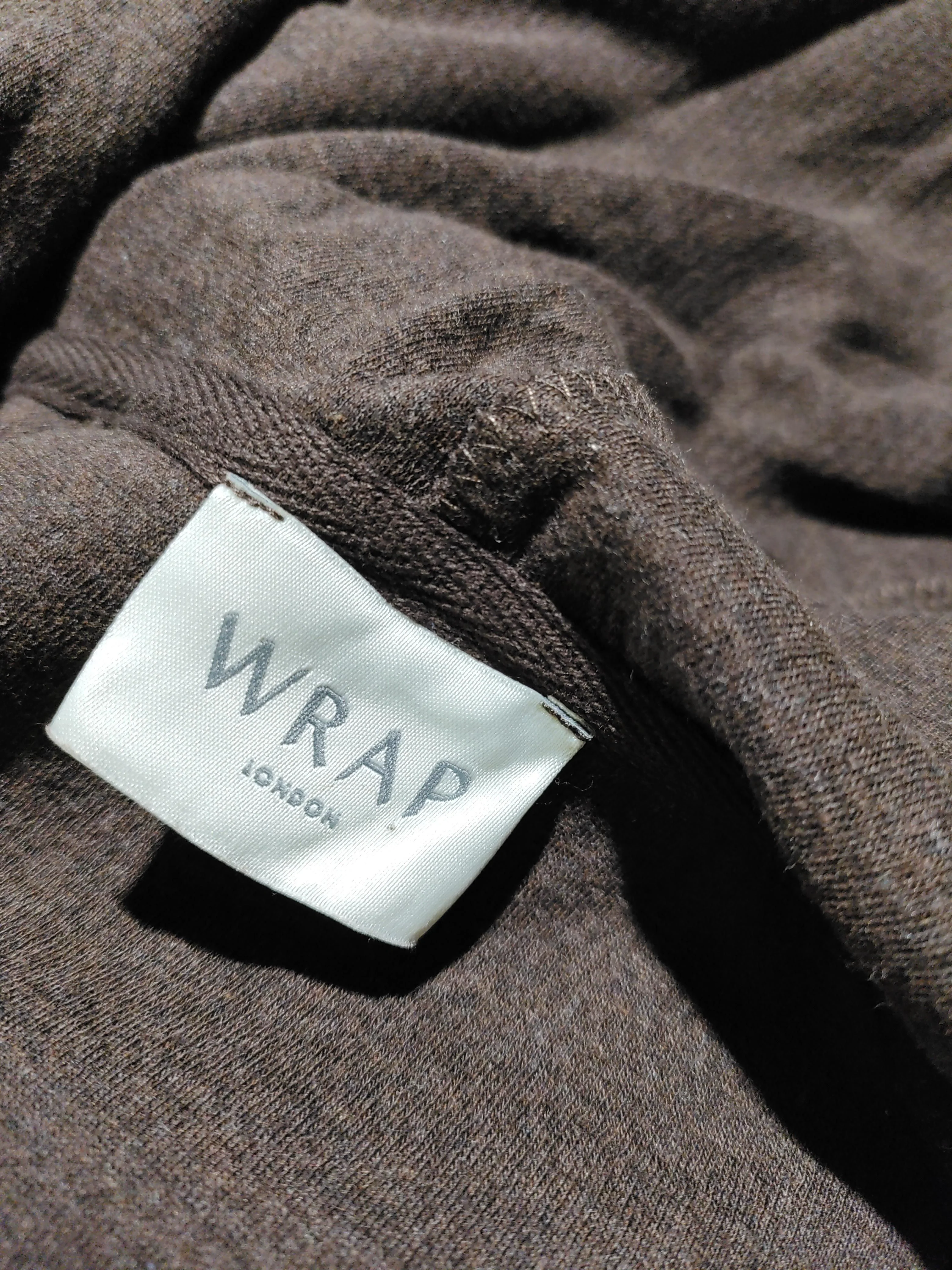Wrap London Jumper Midi Dress UK12 in Brown - Image 5