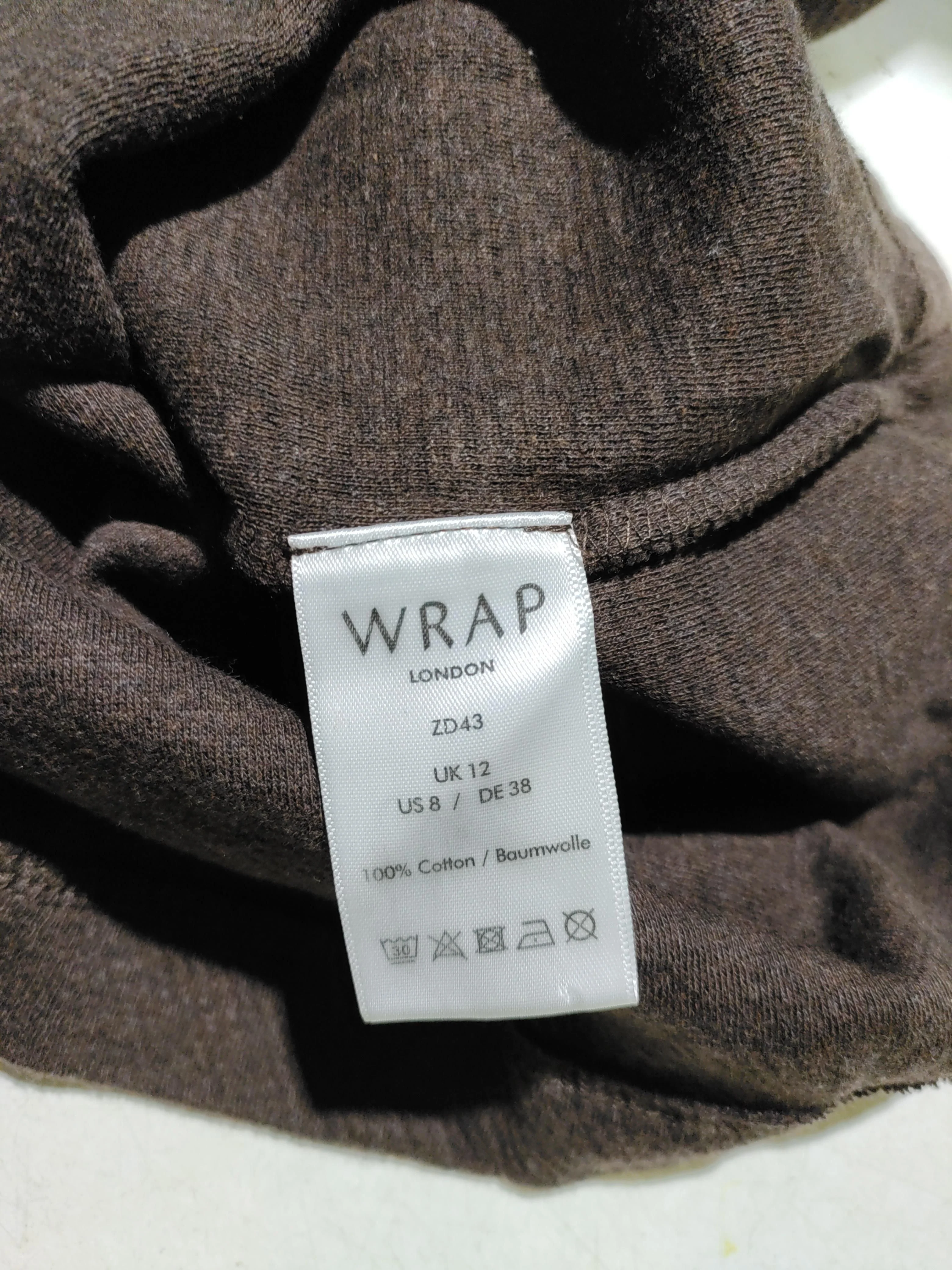Wrap London Jumper Midi Dress UK12 in Brown - Image 6