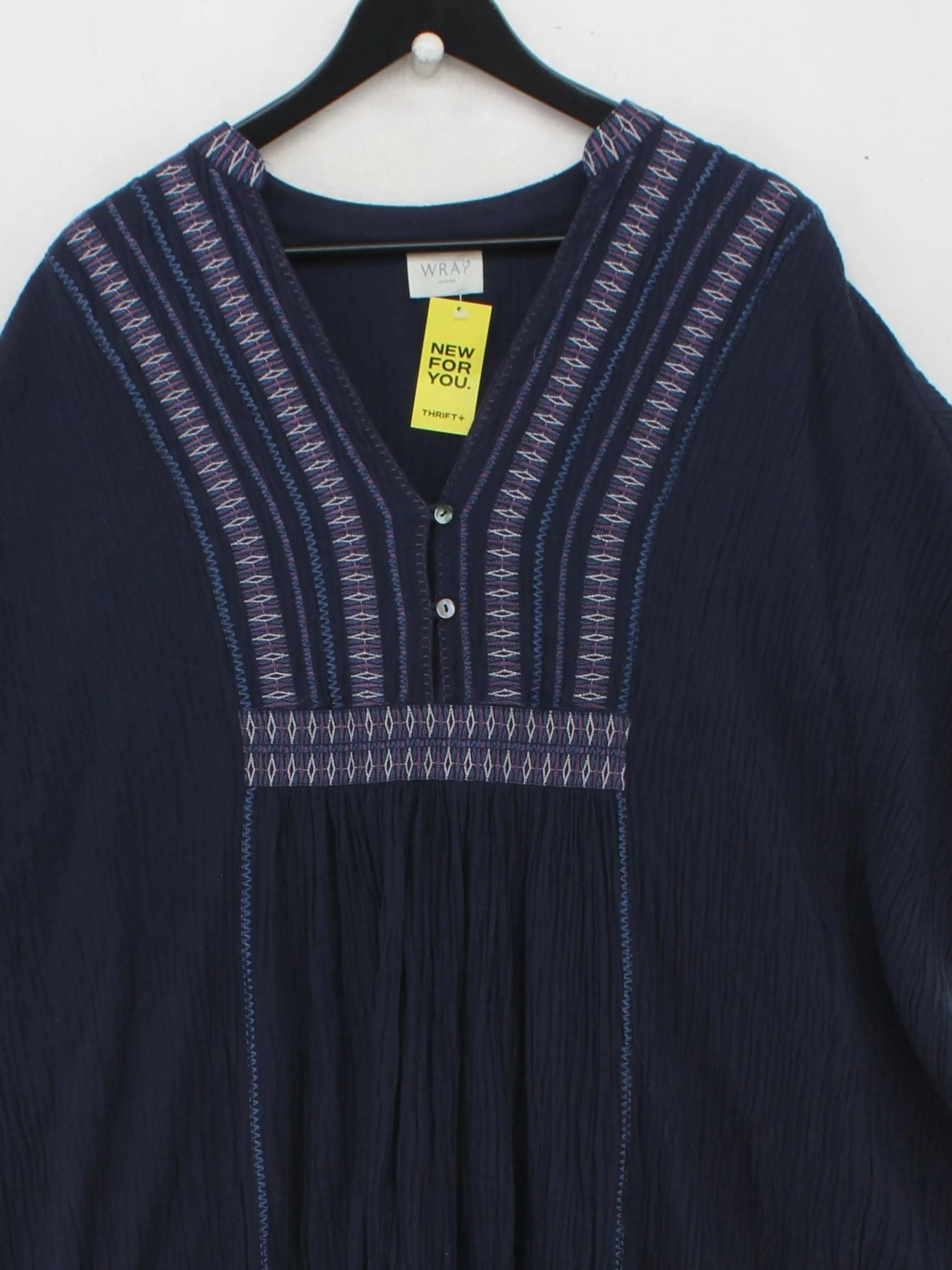 Wrap London T-Shirt Maxi Dress UK14 in Blue - Image 3