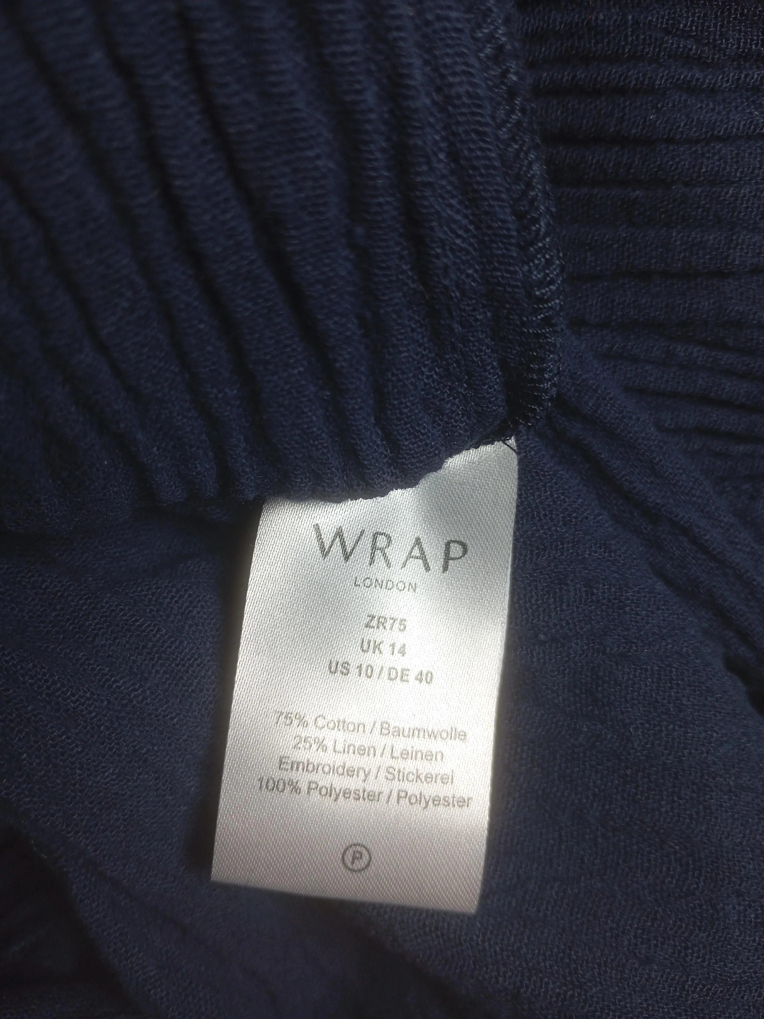 Wrap London T-Shirt Maxi Dress UK14 in Blue - Image 6