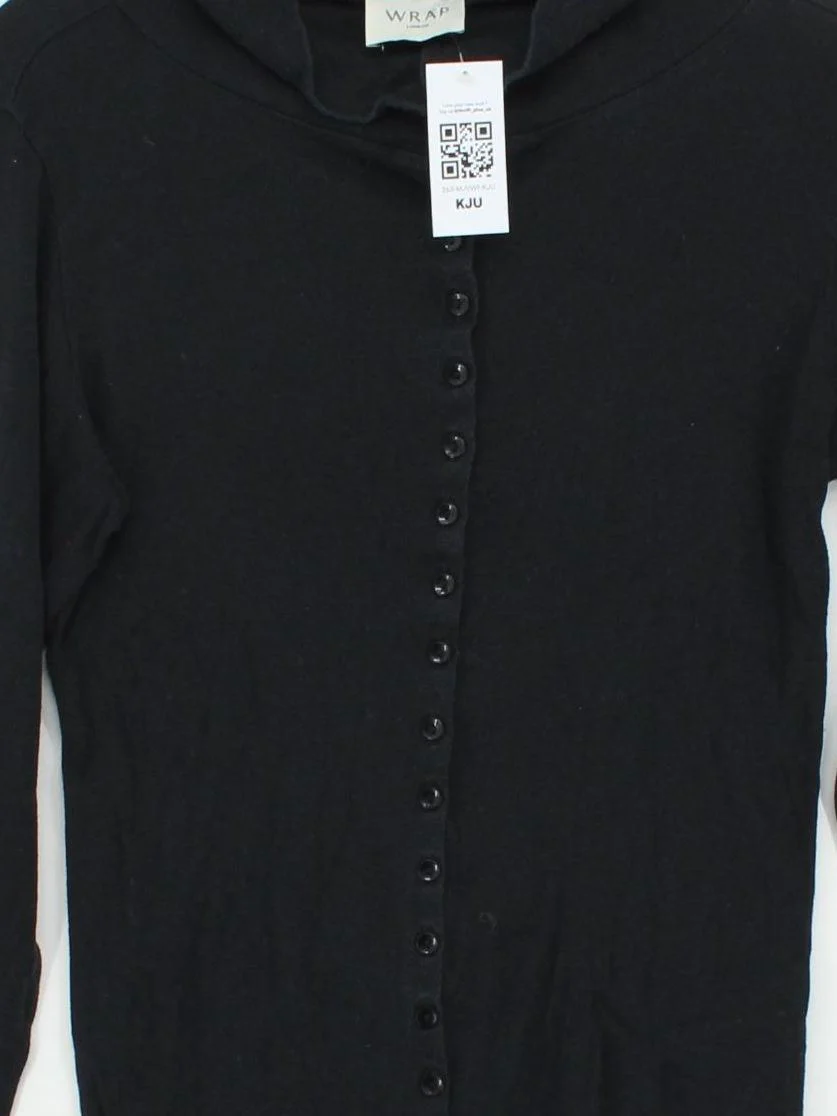 Wrap London Women's Cardigan L Black 100% Other High Neck Cardigan - Image 3