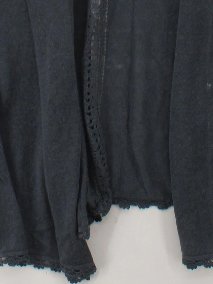 Wrap London Women's Cardigan UK 14 Blue 100% Linen V-Neck Cardigan - Image 4
