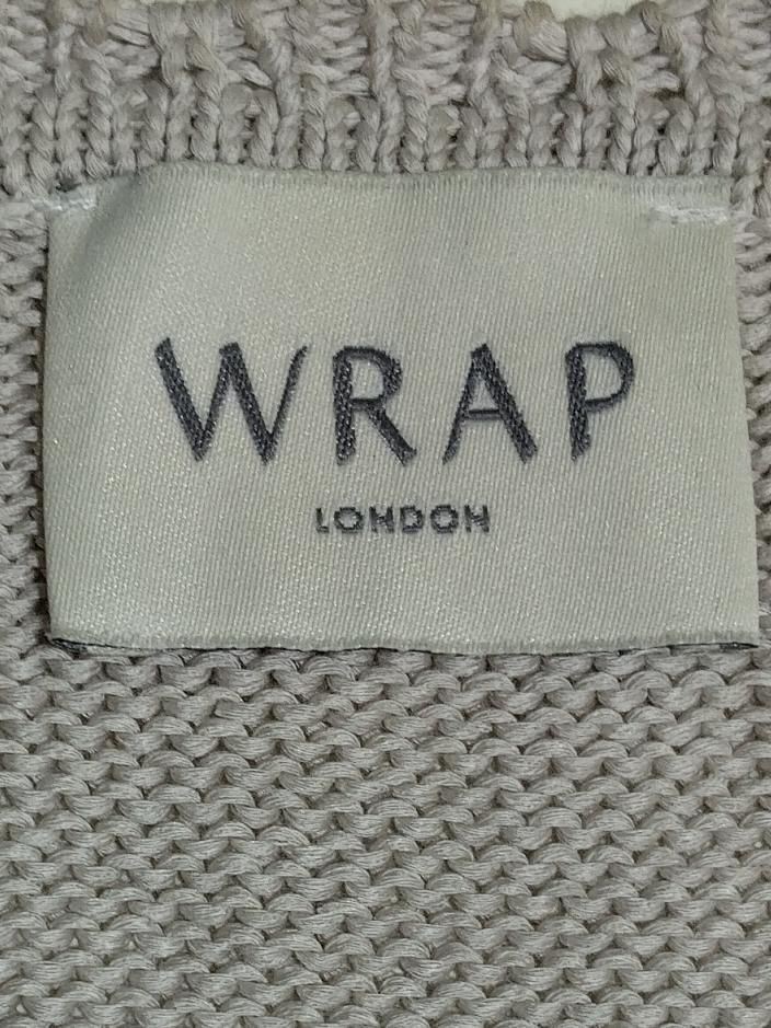 Wrap London Women's Cardigan UK 14 Cream 100% Cotton V-Neck Cardigan - Image 5