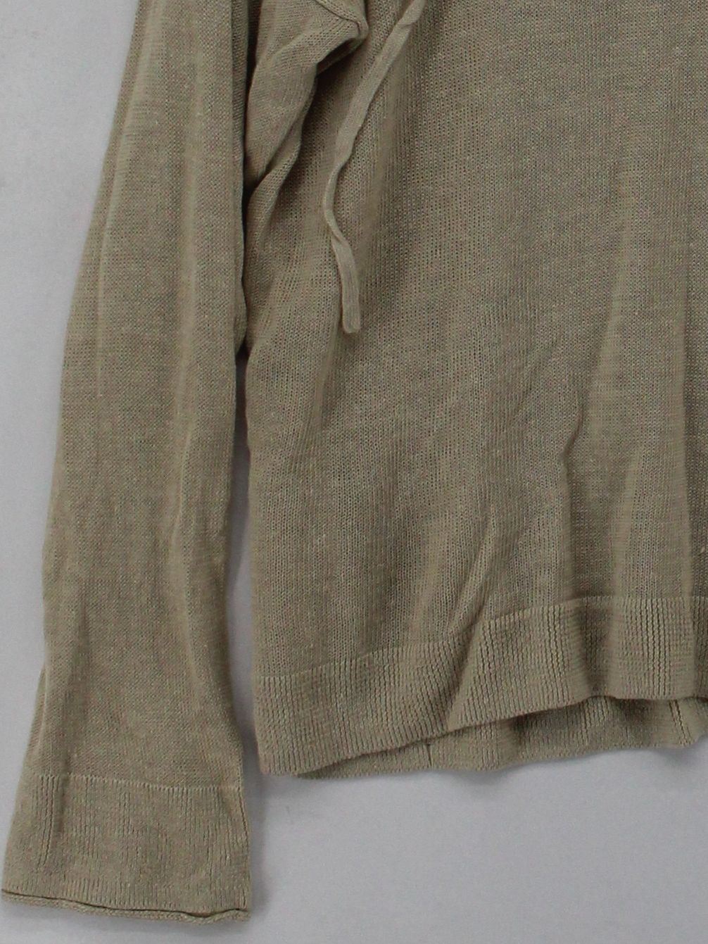 Wrap London Women's Hoodie UK 16 Cream 100% Linen Pullover - Image 4