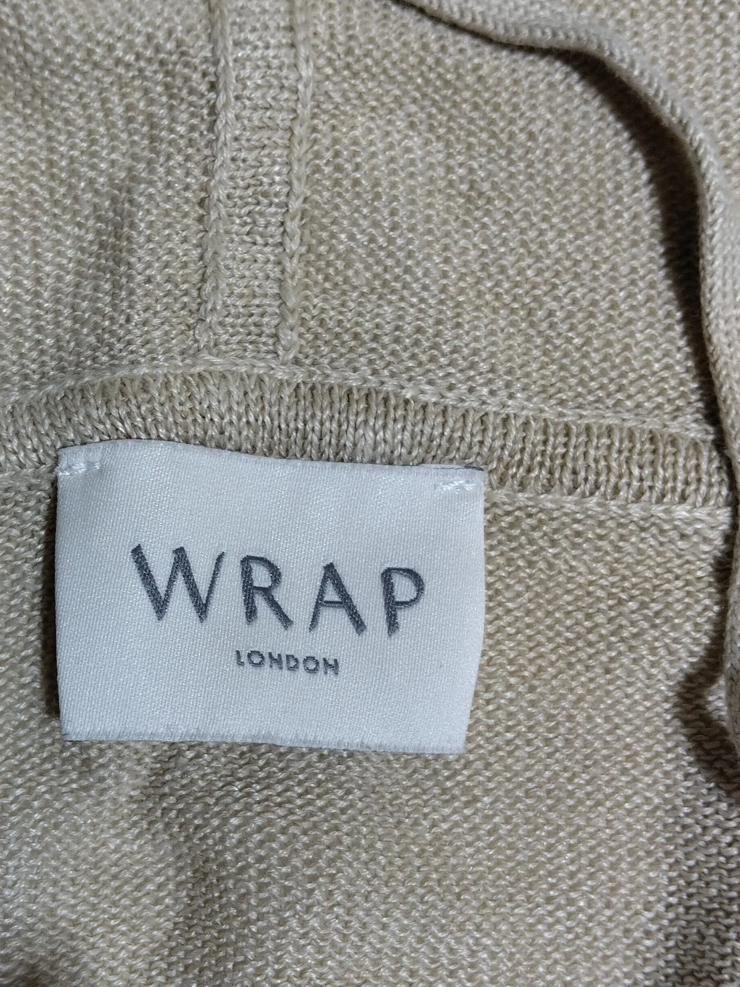 Wrap London Women's Hoodie UK 16 Cream 100% Linen Pullover - Image 5