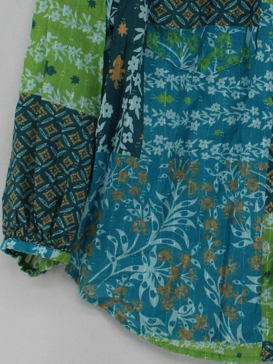Wrap London Women's Shirt S Multi Floral 100% Other Long Sleeve Collared Basic - Image 4