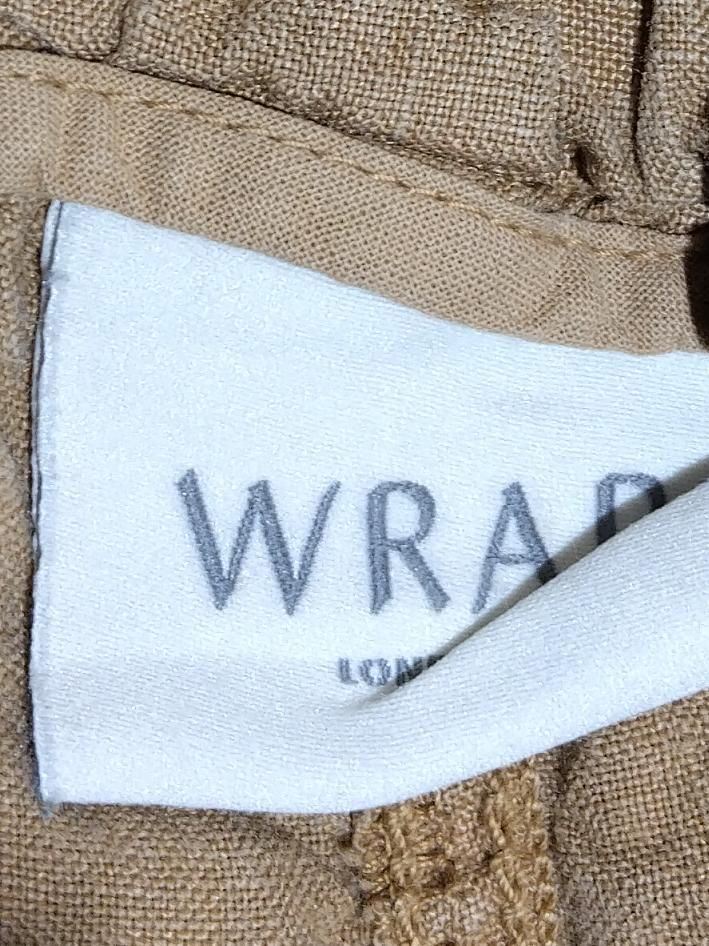 Wrap London Women's Trousers UK 14 Tan 100% Linen Tapered Cropped - Image 5