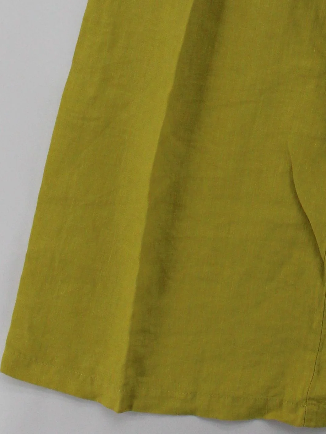 Wrap London Women's Trousers UK 14 Yellow Linen with Cotton Wide-Leg Cropped - Image 4