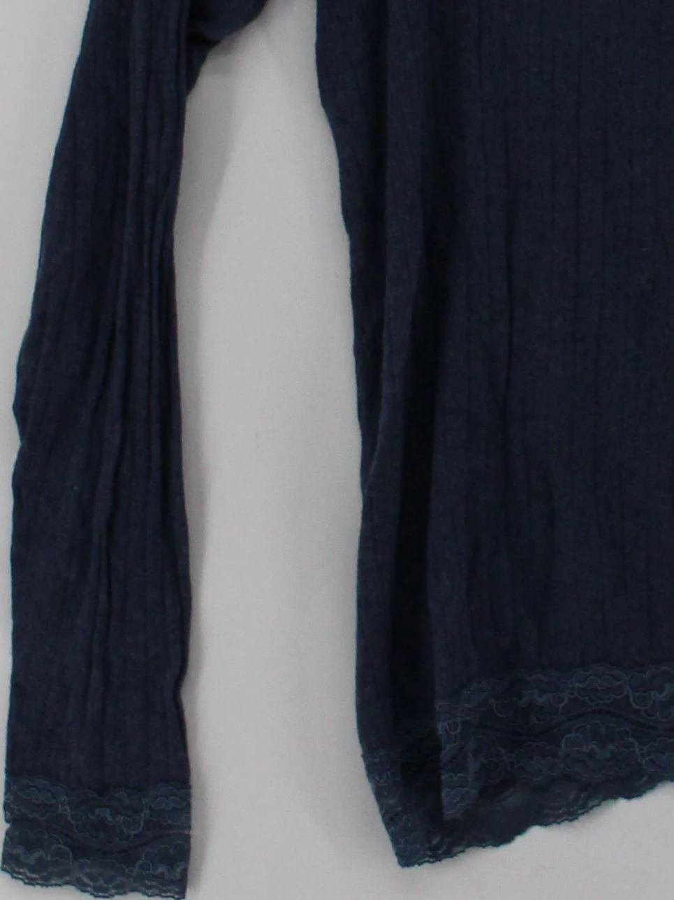Wrap Women's Top UK 14 Blue Cotton with Polyamide, Elastane Basic - Image 4