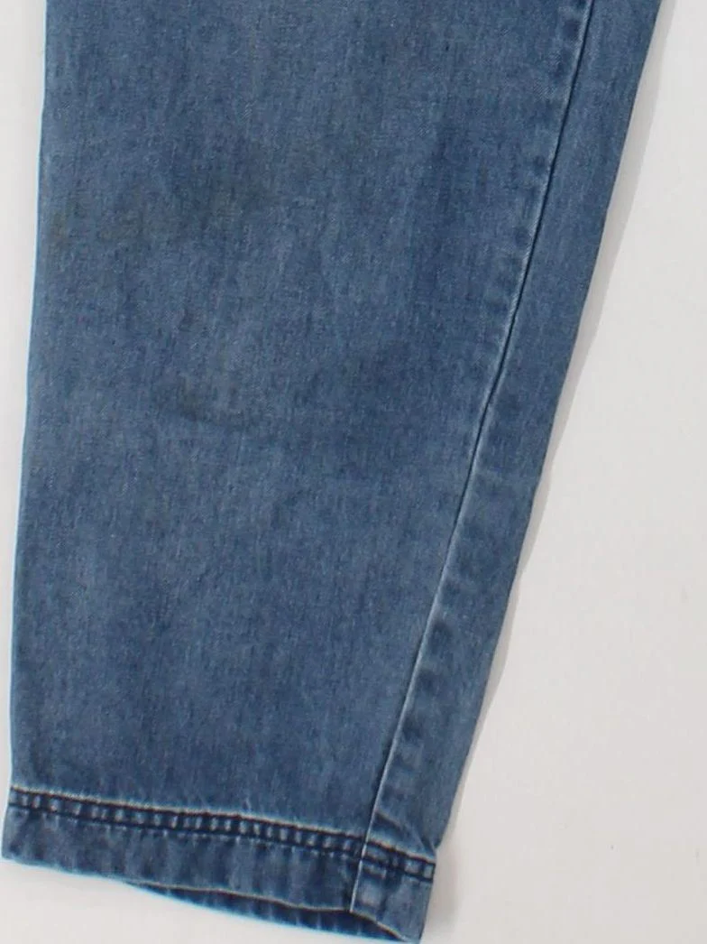 Wrap Women's Trousers UK 14 Blue Lyocell Modal with Cotton Tapered Sweatpants - Image 4
