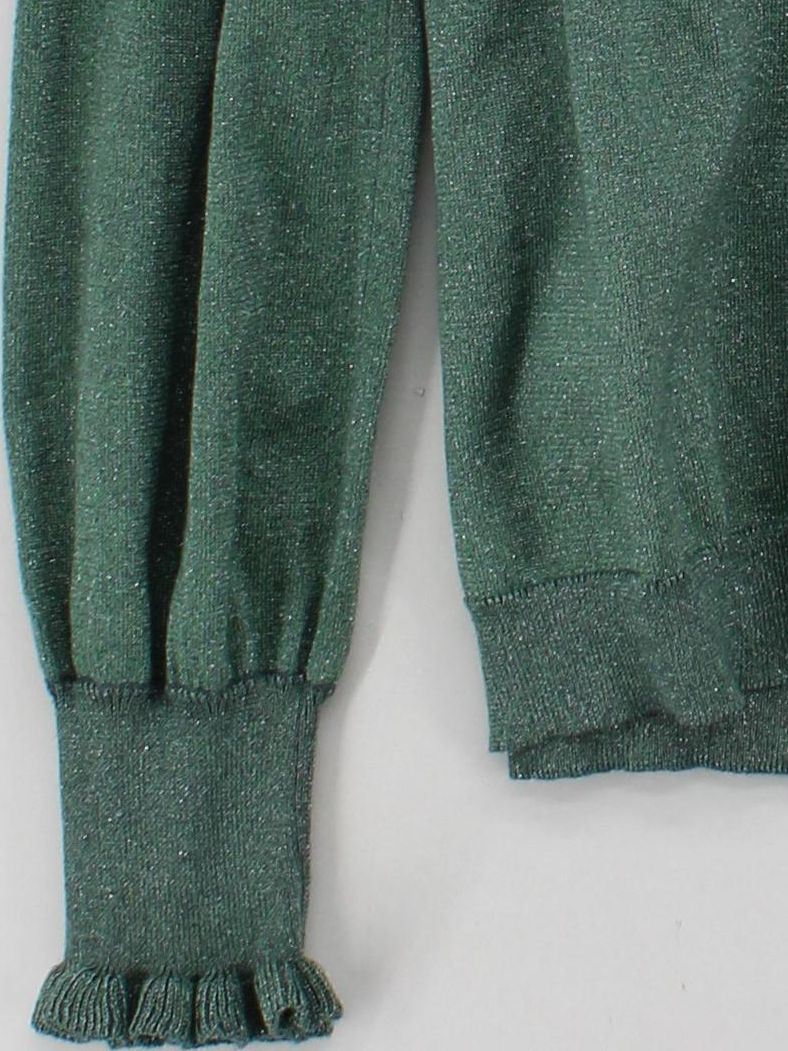 Wyse London Women's Cardigan UK 6 Green Cotton with Polyester, Other Cardigan - Image 4